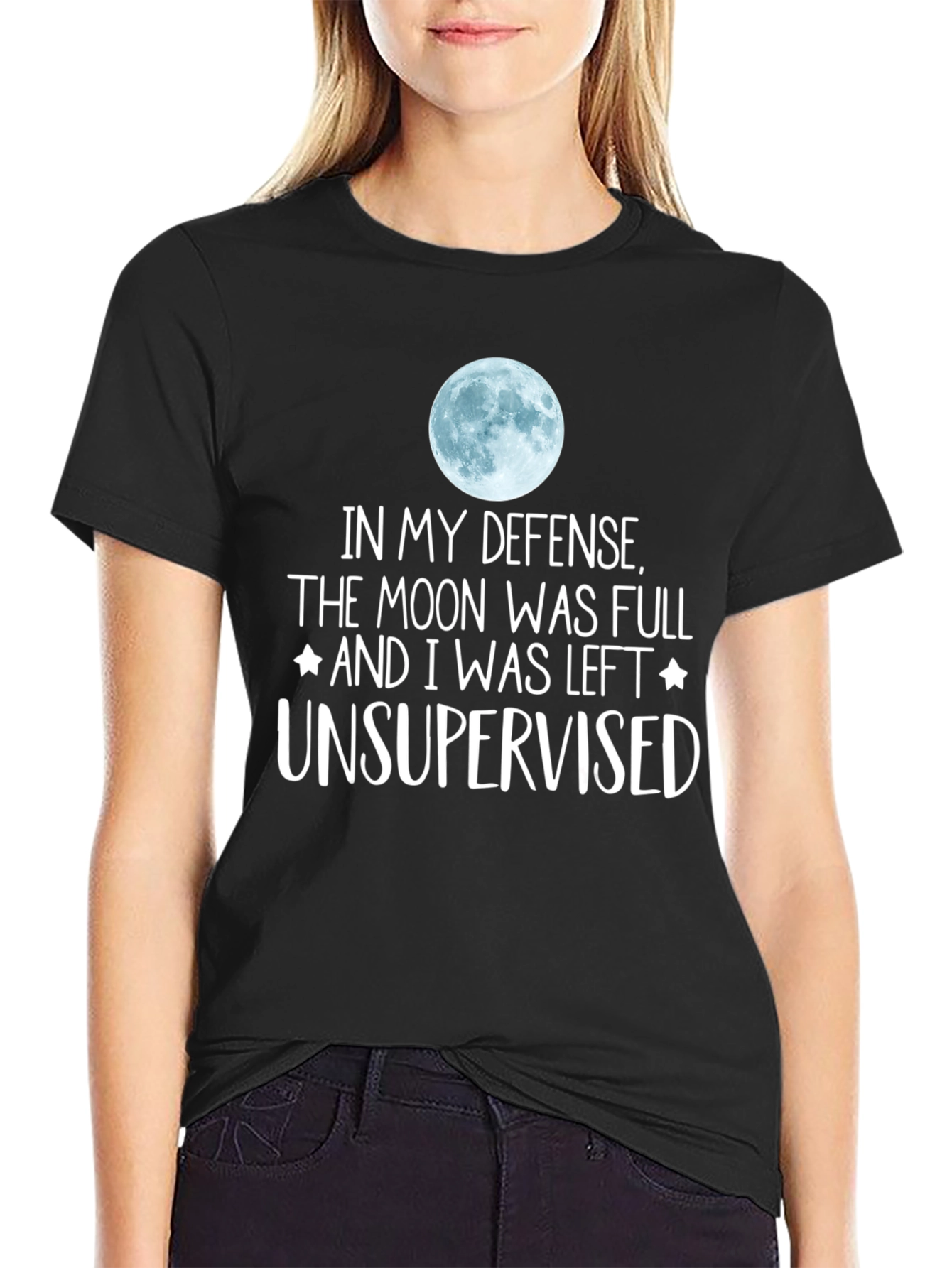 Moon Was Full Mens T-Shirt