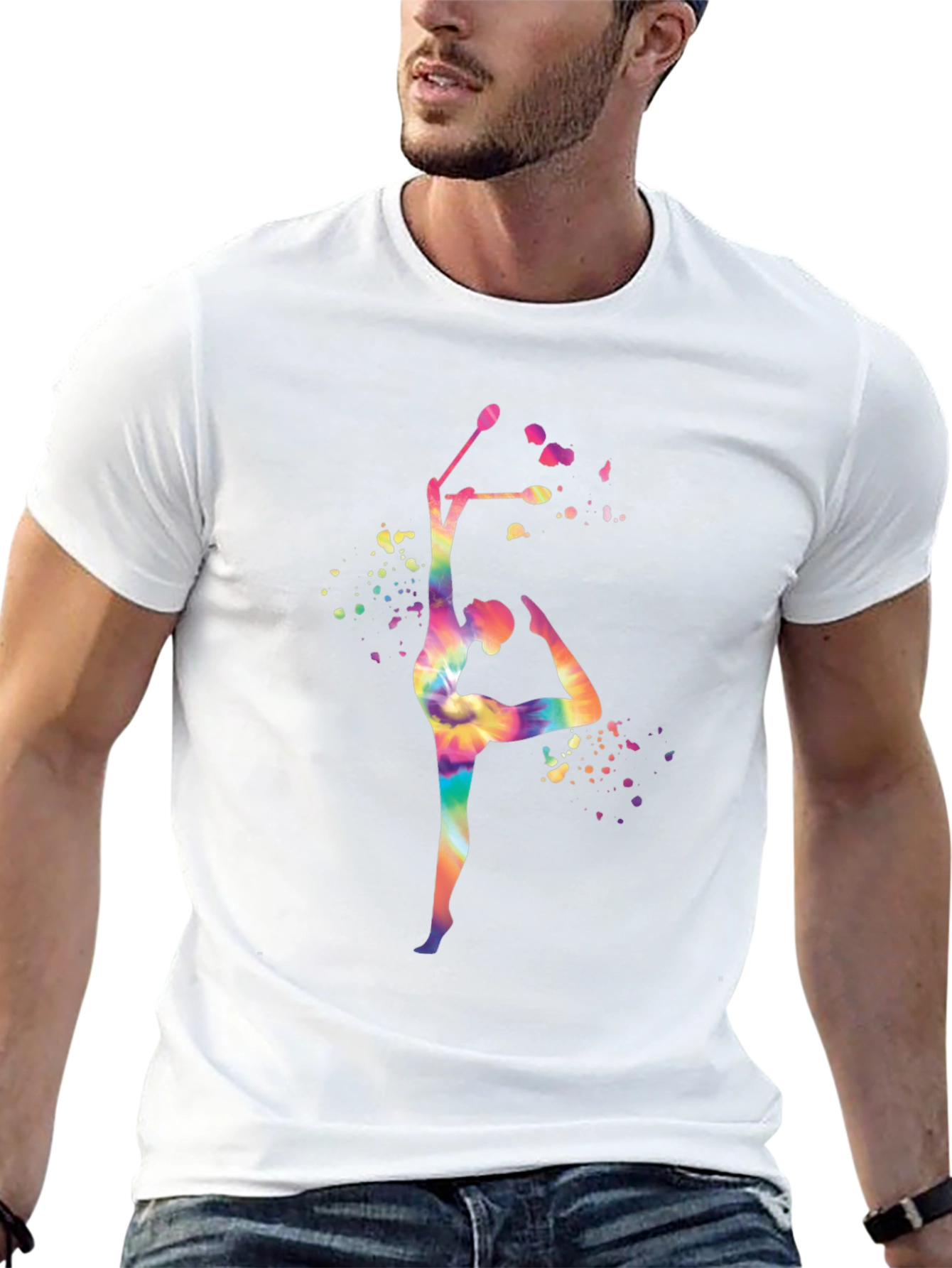 Rhythmic Gymnastics Tie-Dye T-Shirt - Dance Tee