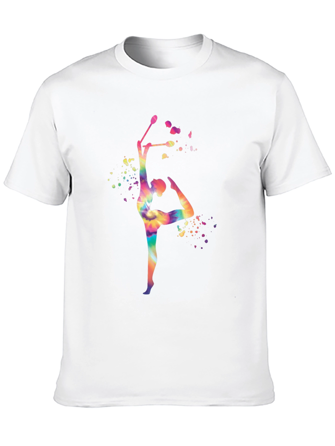 Rhythmic Gymnastics Tie-Dye T-Shirt - Dance Tee