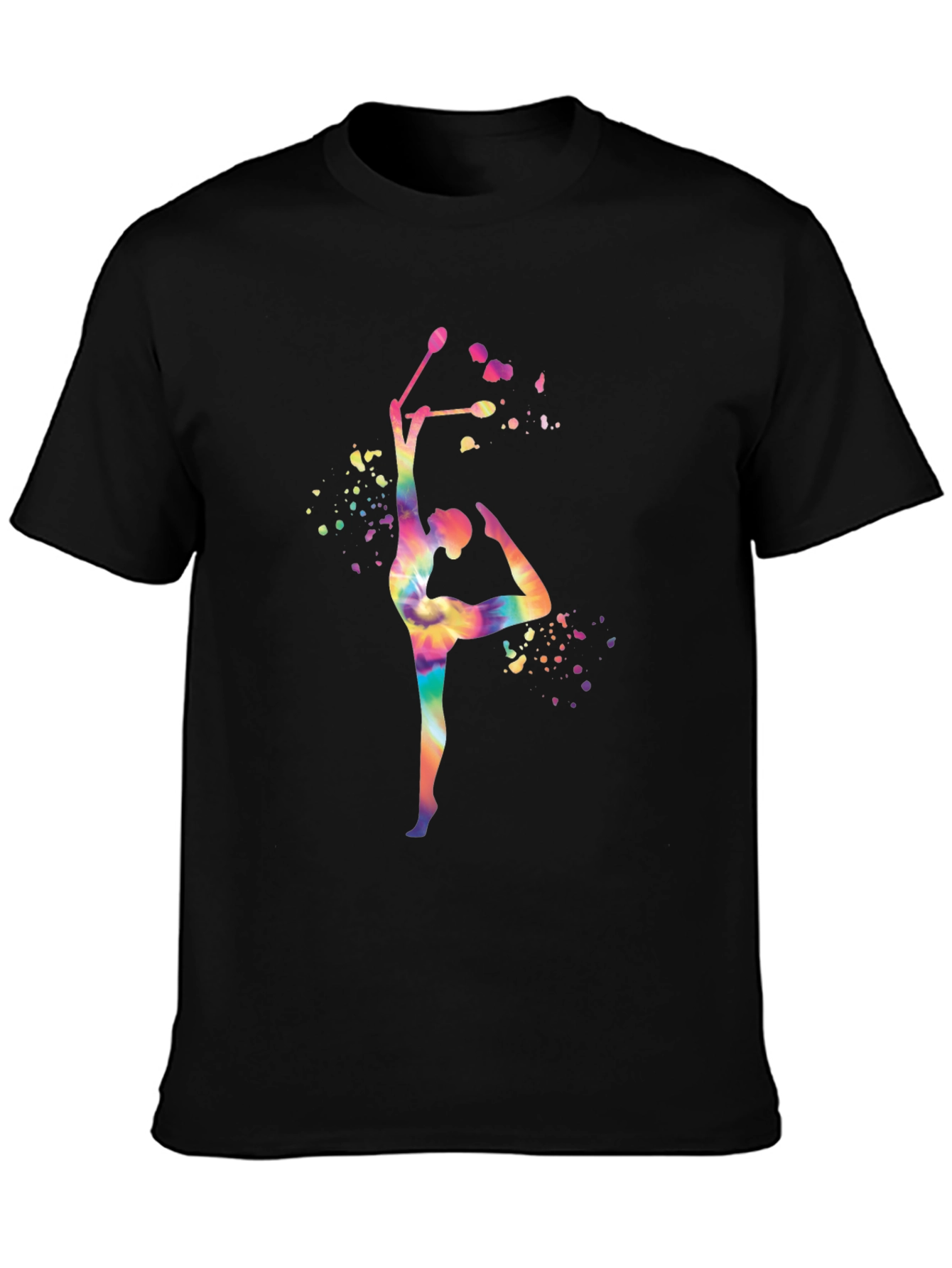 Rhythmic Gymnastics Tie-Dye T-Shirt - Dance Tee