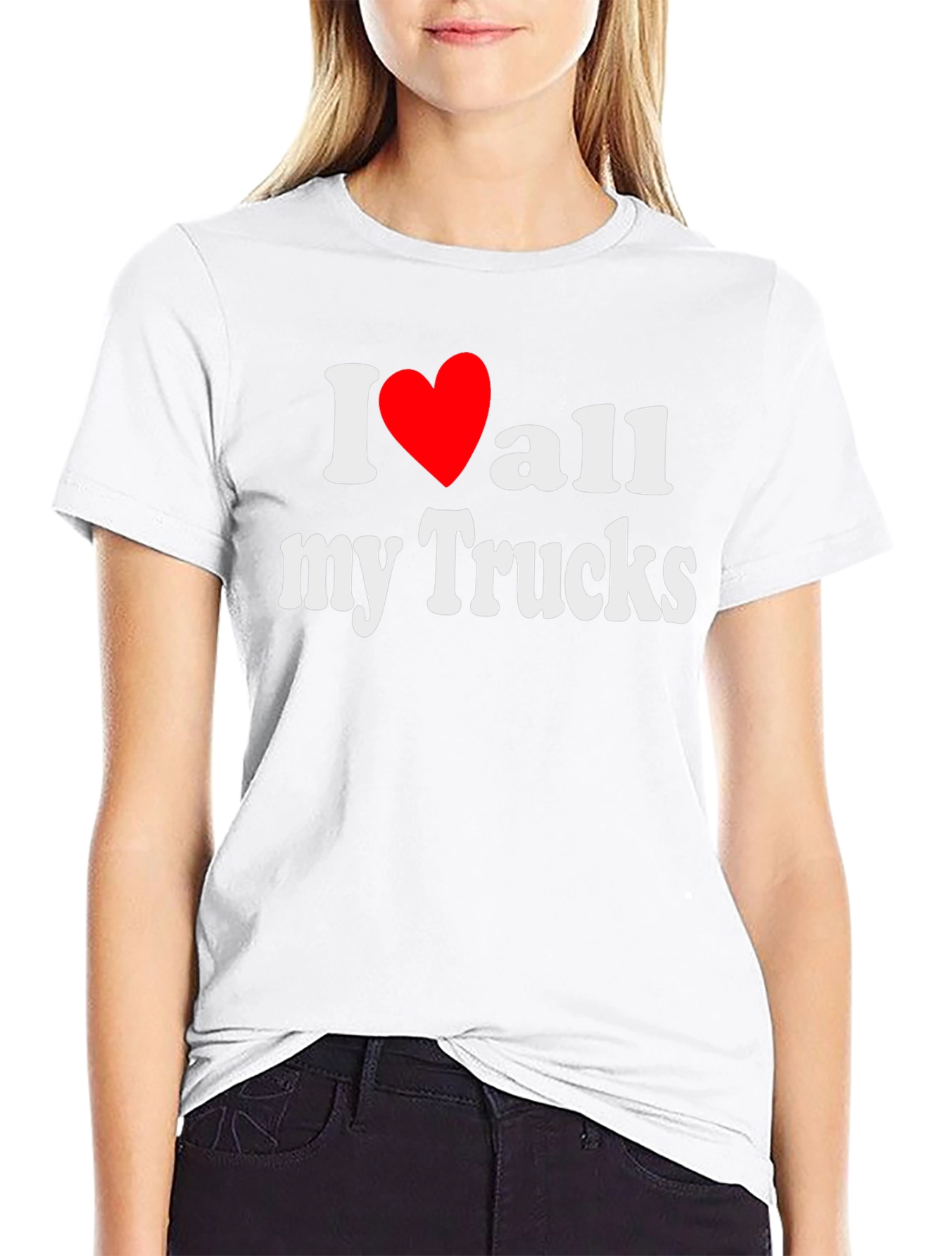 I Love All My Trucks T-Shirt - Black