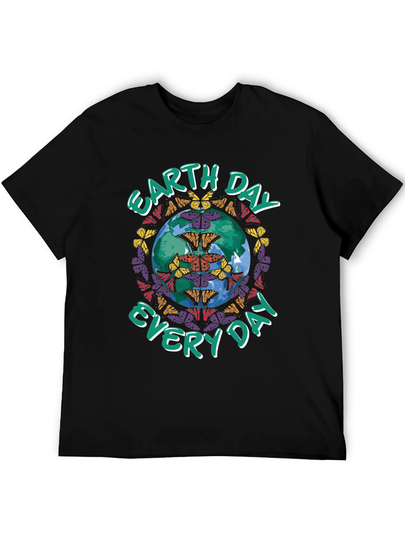 Earth Day Butterfly Globe Graphic Tee