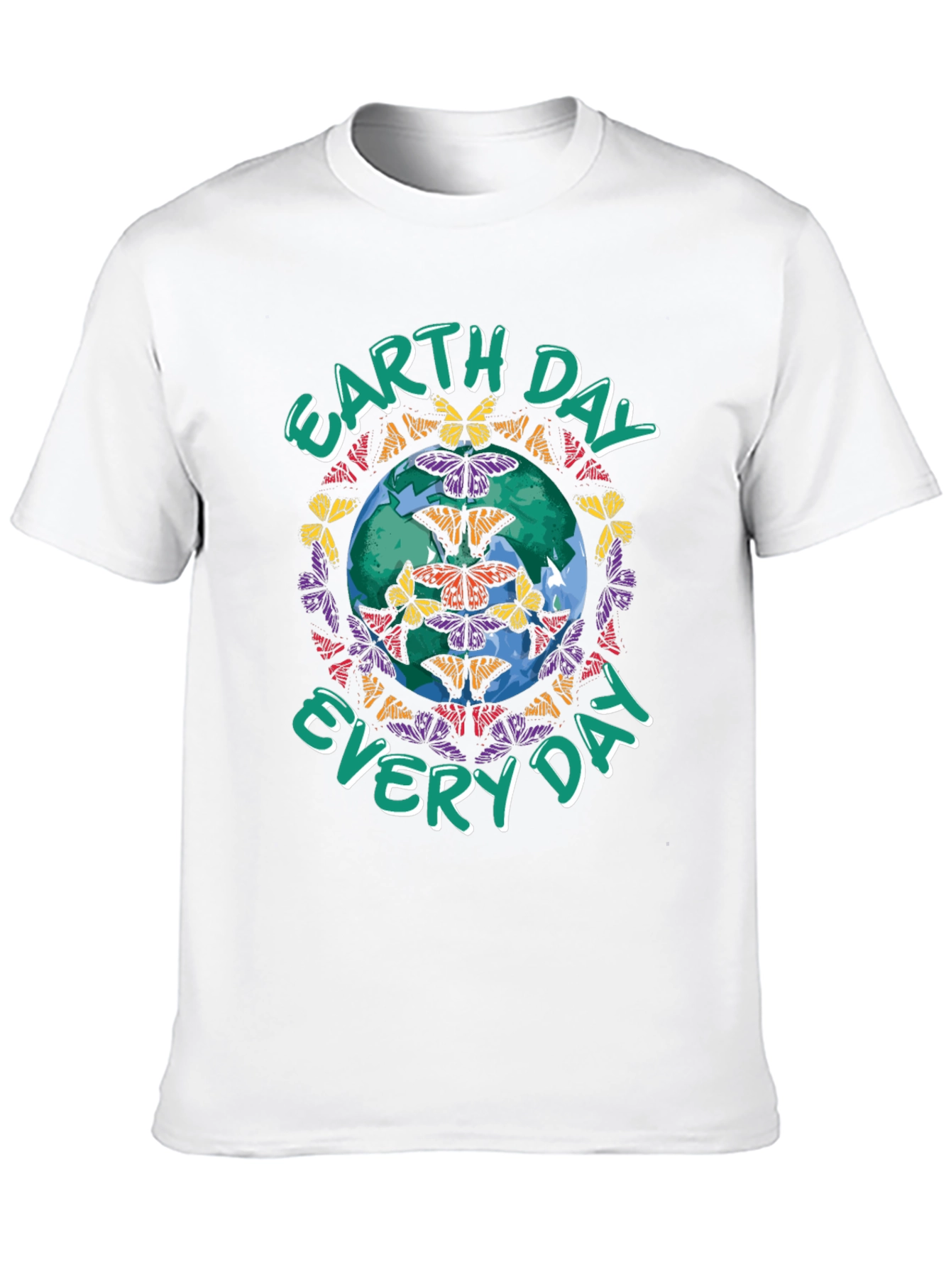 Earth Day Butterfly Globe Graphic Tee