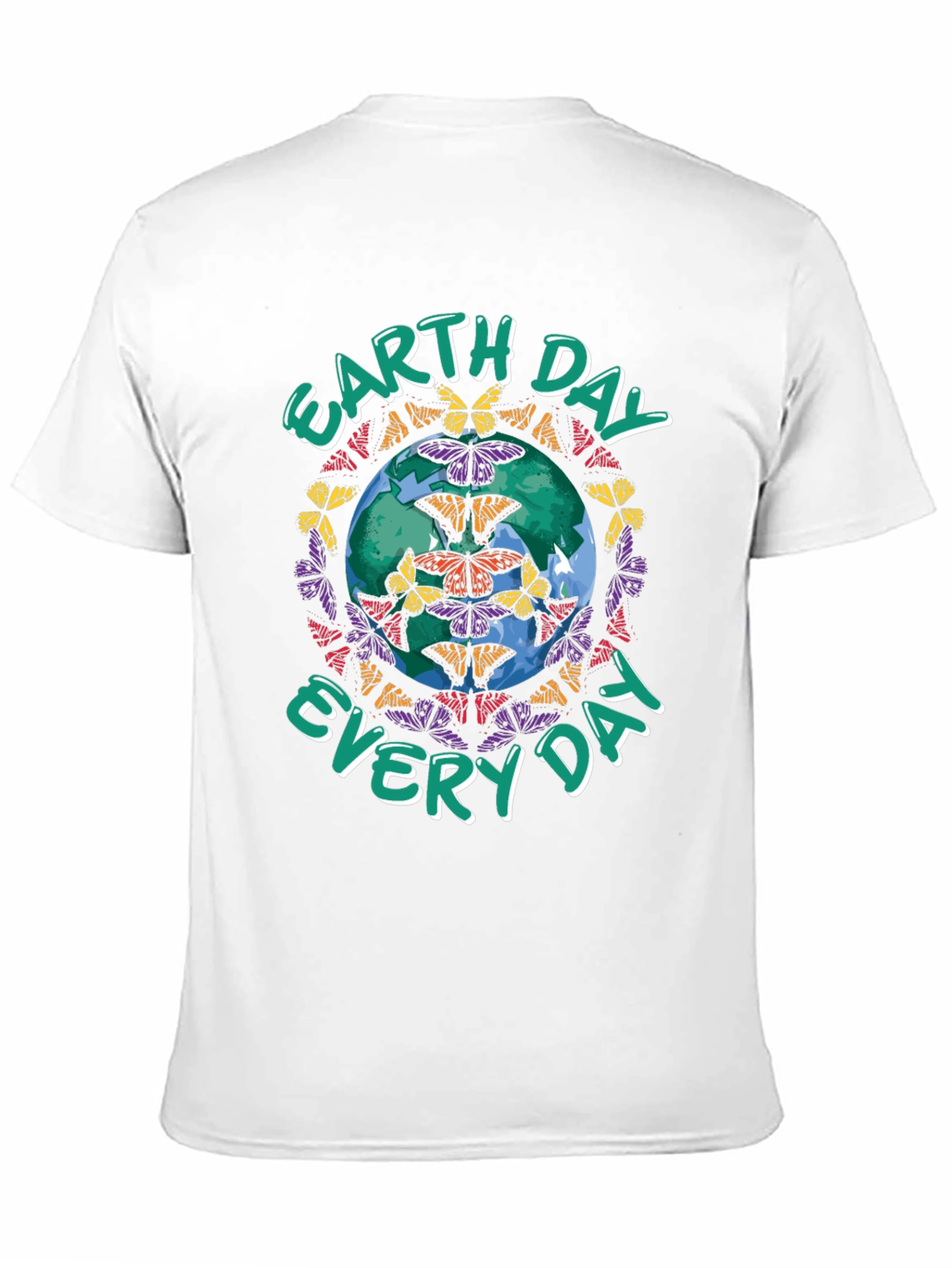 Earth Day Butterfly Globe Graphic Tee