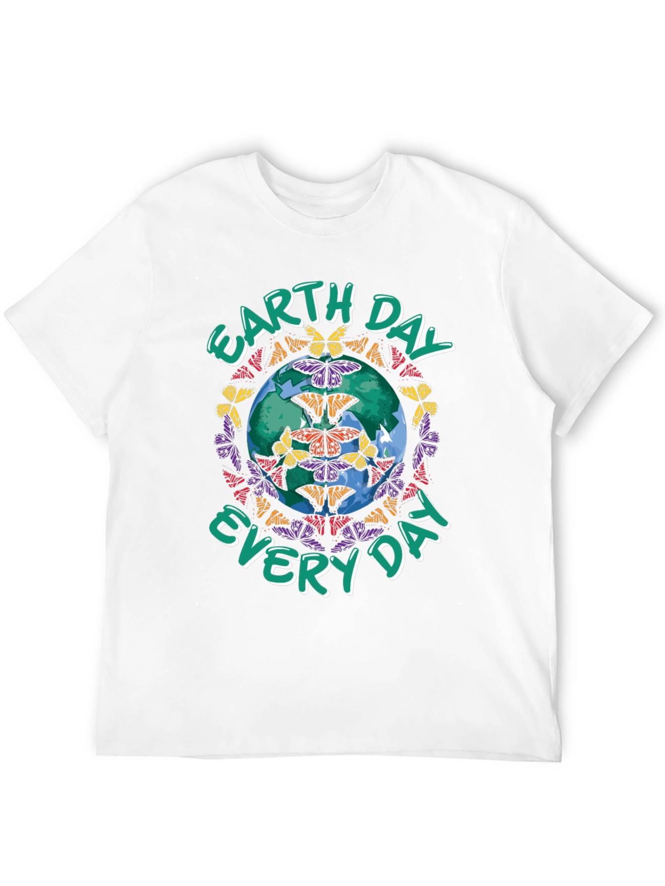 Earth Day Butterfly Globe Graphic Tee