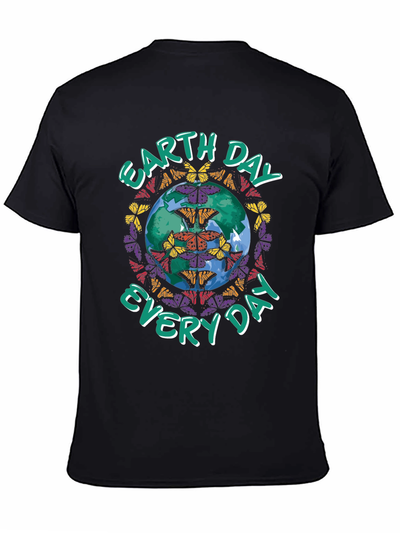 Earth Day Butterfly Globe Graphic Tee