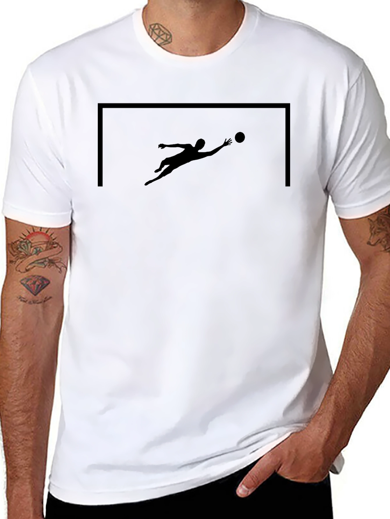 Goalkeeper Graphic Tee - Sporty Style