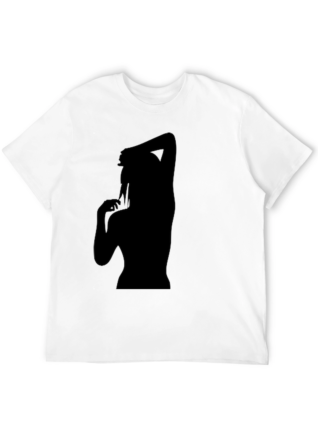 Silhouette Graphic T-Shirt - Trendy Black Tee