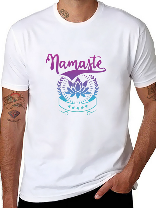 Namaste Lotus Graphic Tee - Black T-Shirt