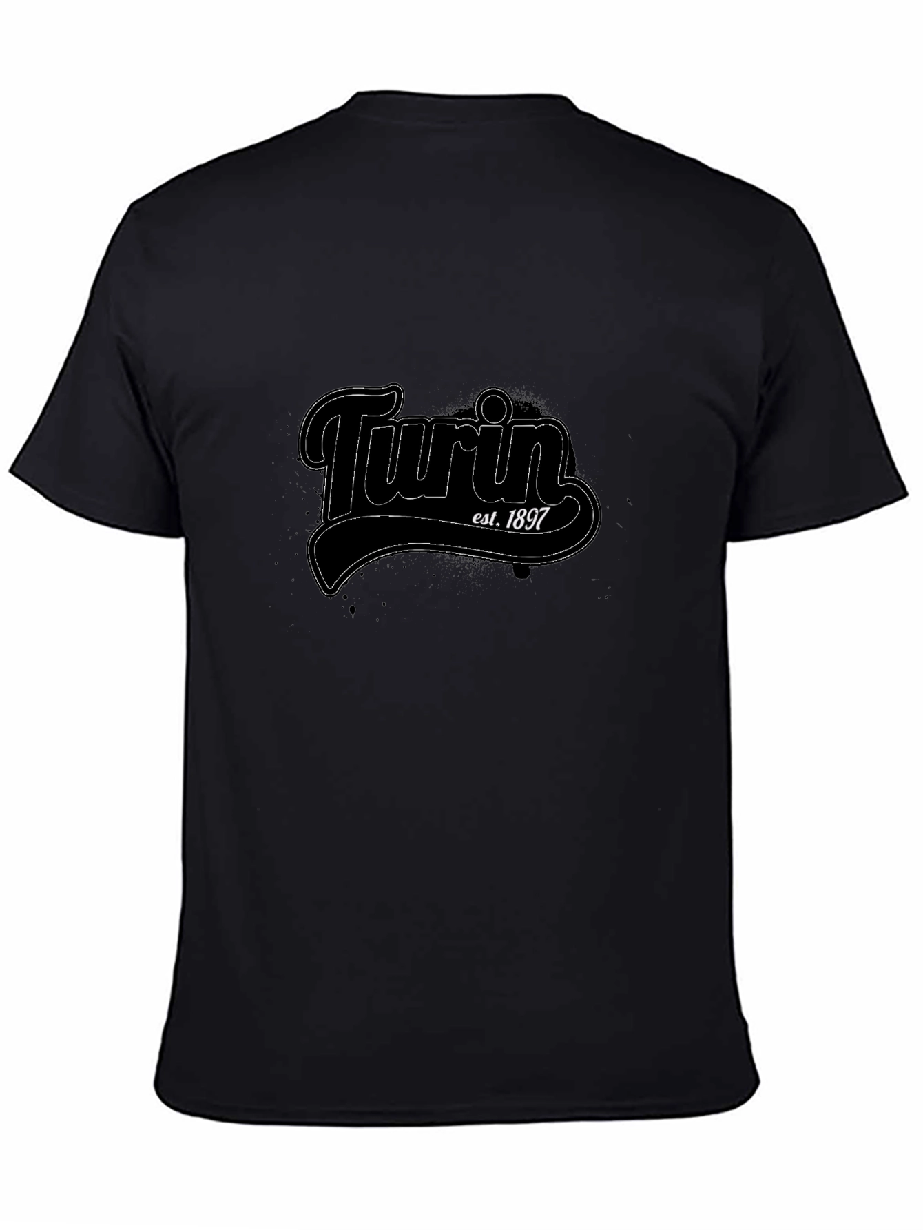 Turin Est. 1897 Black Graphic Tee