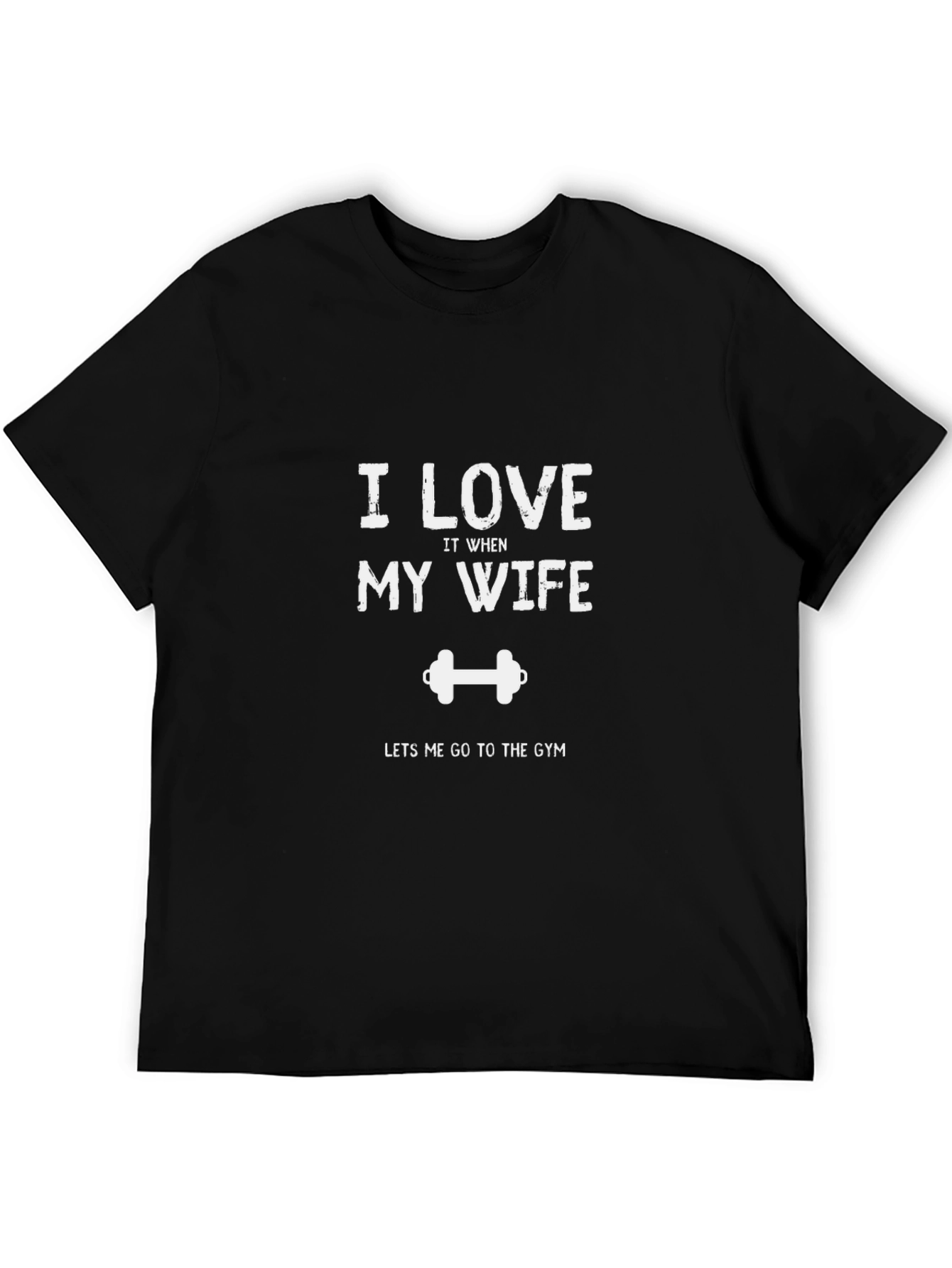 Funny Gym T-Shirt: I Love My Wife Lifting Tee