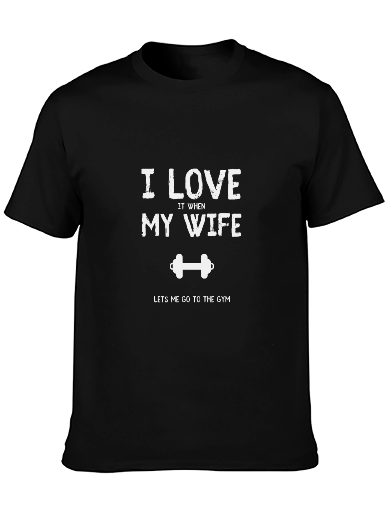 Funny Gym T-Shirt: I Love My Wife Lifting Tee