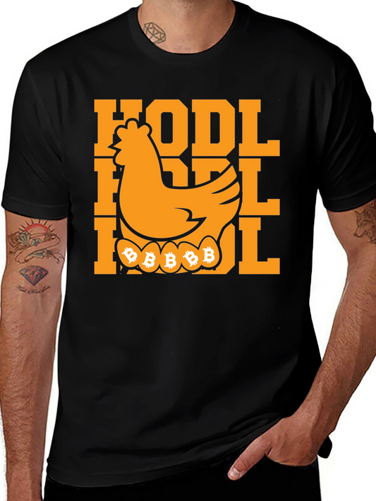 HODL Bitcoin Chicken T-Shirt - Crypto Investor Tee