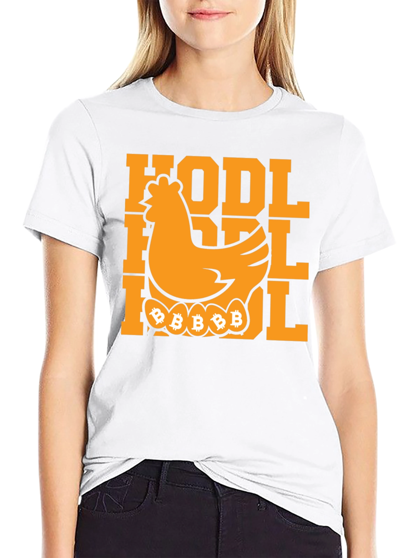 HODL Bitcoin Chicken T-Shirt - Crypto Investor Tee