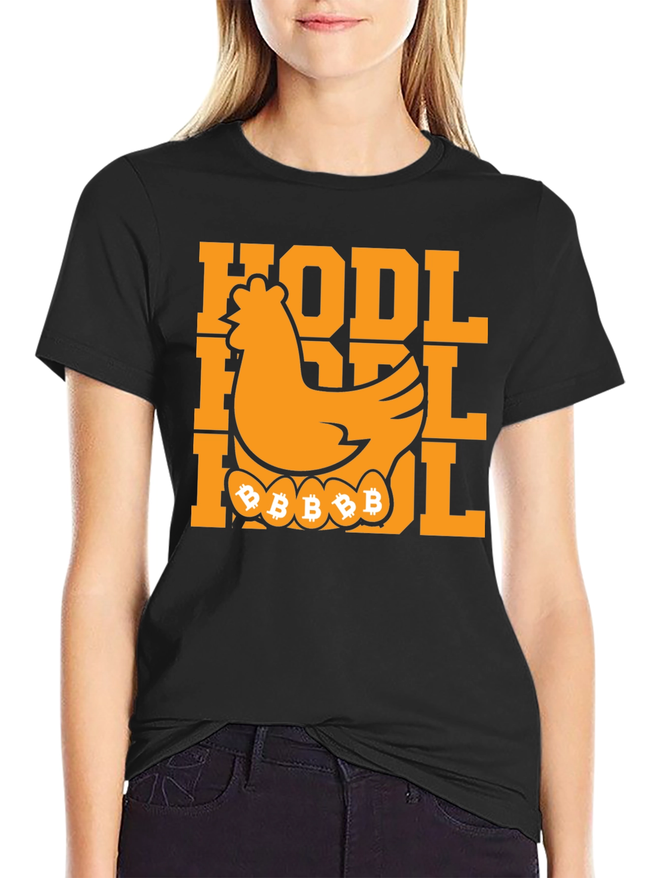 HODL Bitcoin Chicken T-Shirt - Crypto Investor Tee