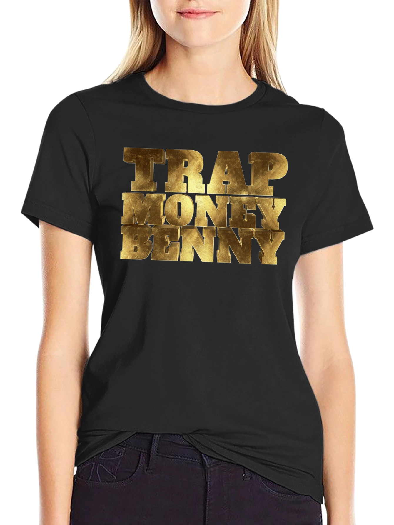 Trap Money Benny Graphic T-Shirt - Black