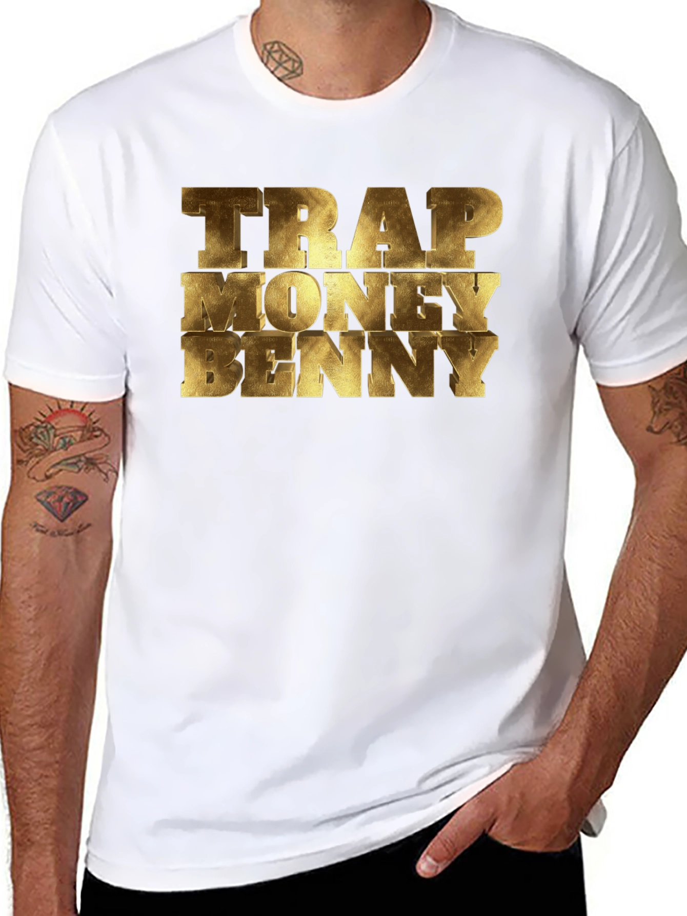 Trap Money Benny Graphic T-Shirt - Black