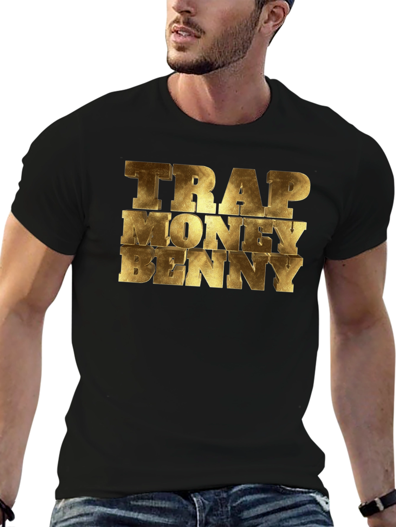 Trap Money Benny Graphic T-Shirt - Black