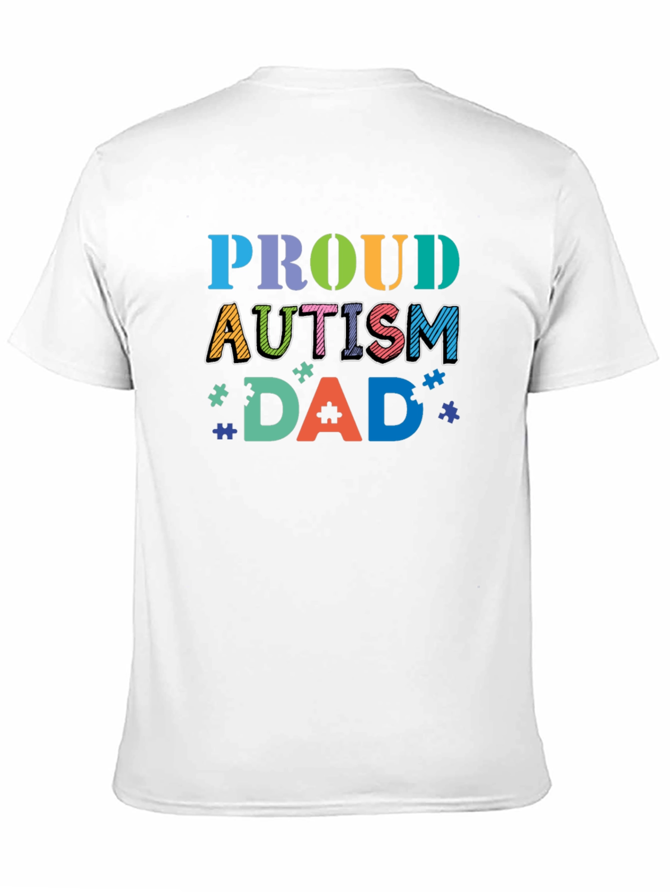 Proud Autism Dad Graphic Tee - Awareness Support