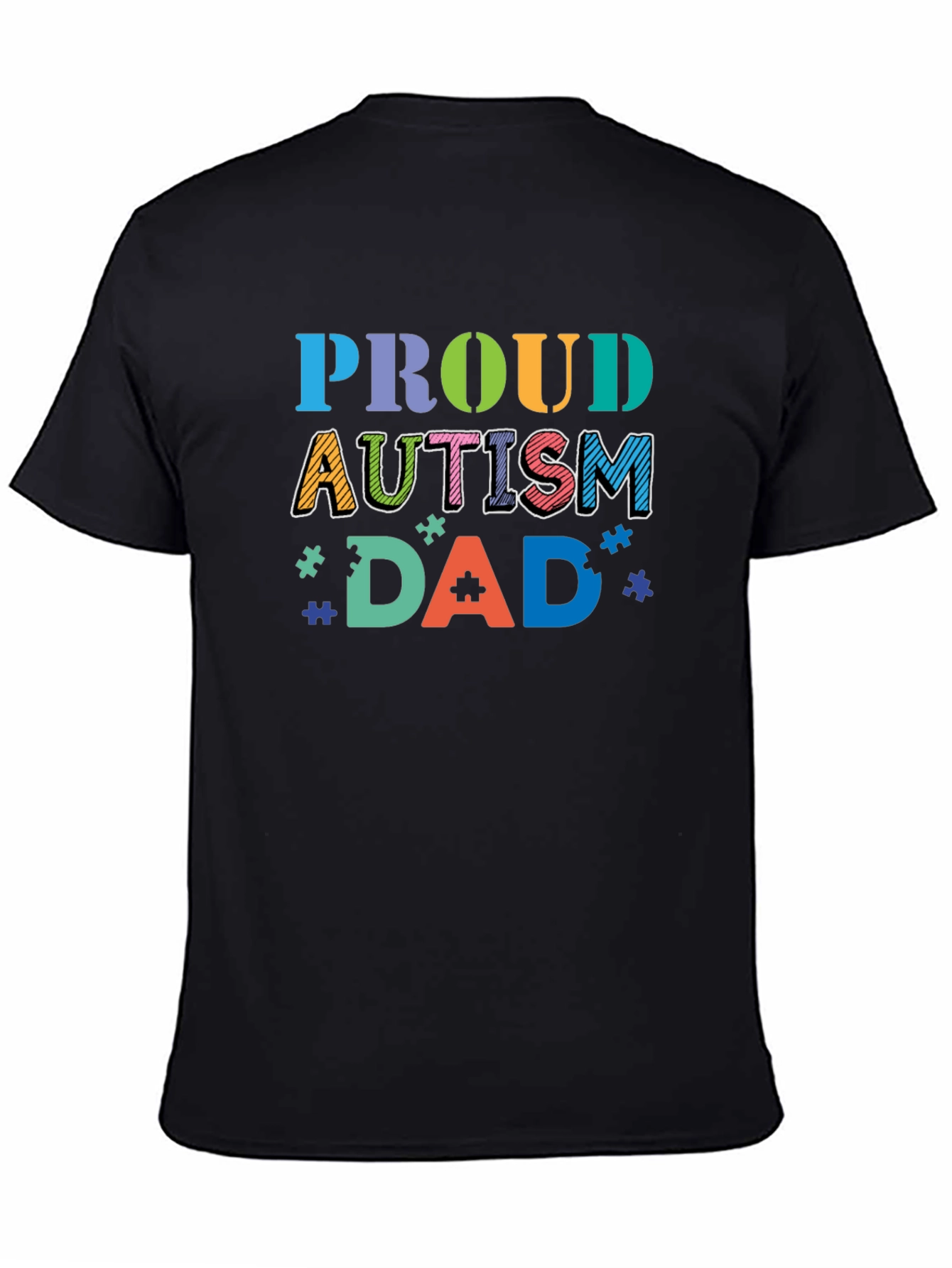 Proud Autism Dad Graphic Tee - Awareness Support