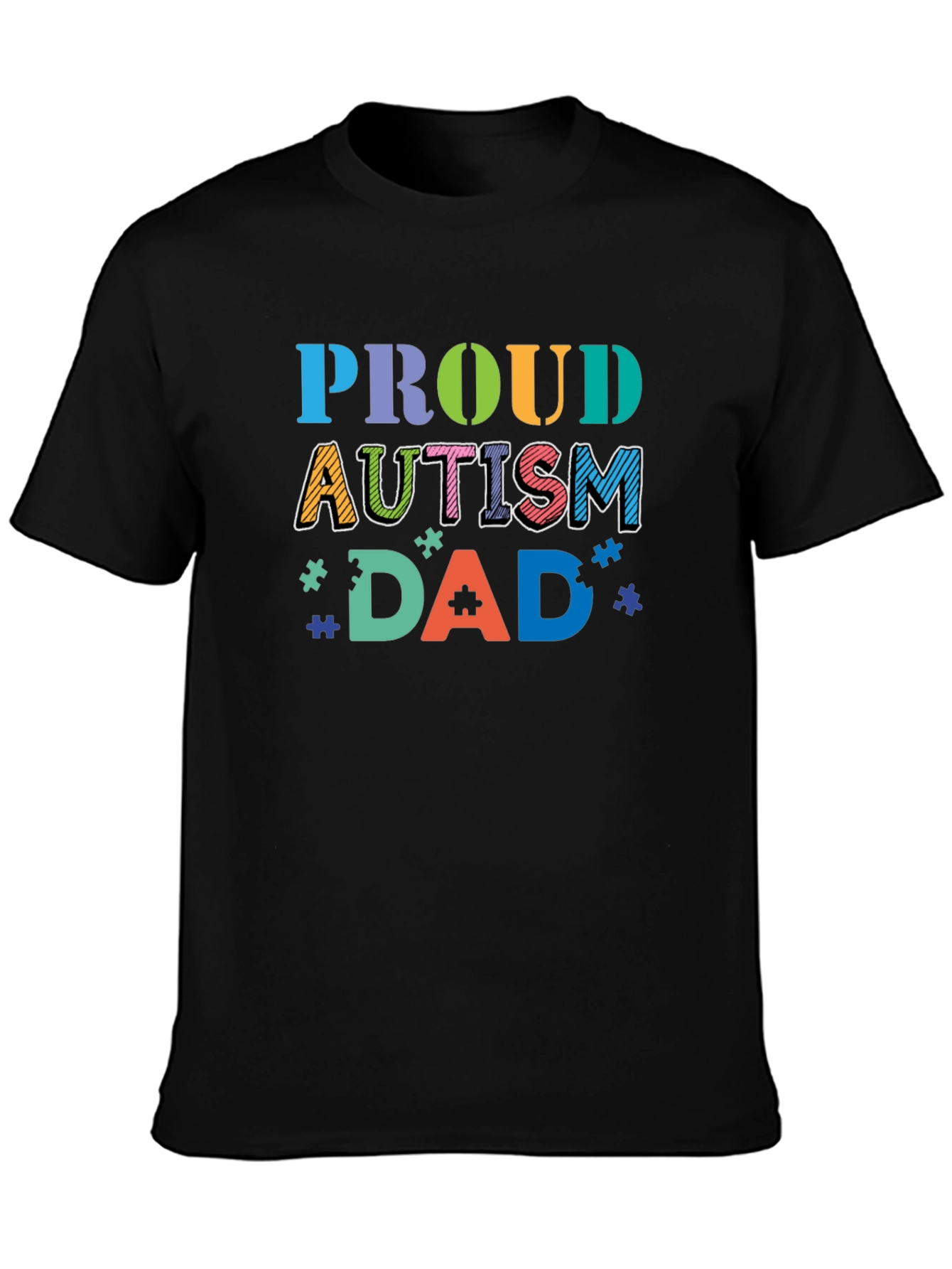 Proud Autism Dad Graphic Tee - Awareness Support