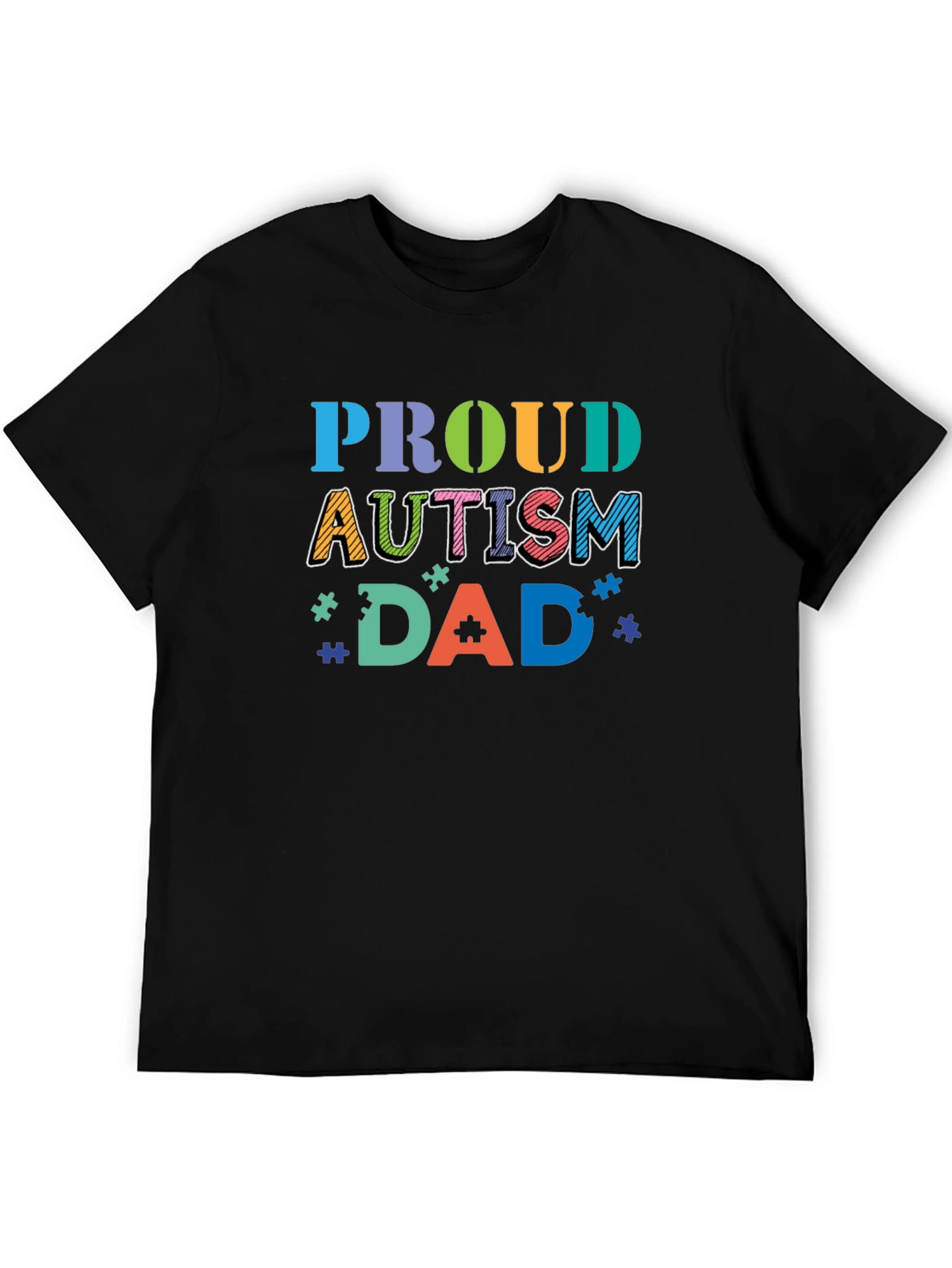 Proud Autism Dad Graphic Tee - Awareness Support