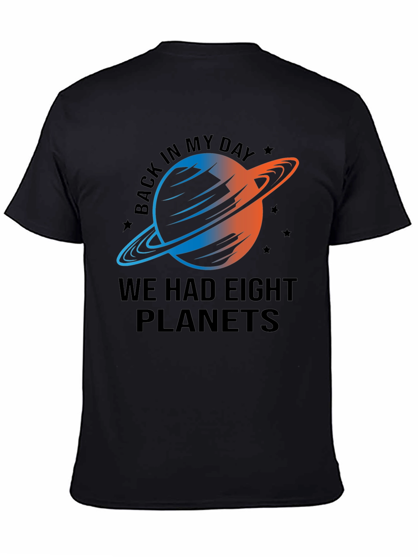 Eight Planets Graphic T-Shirt - Retro Astronomy Tee