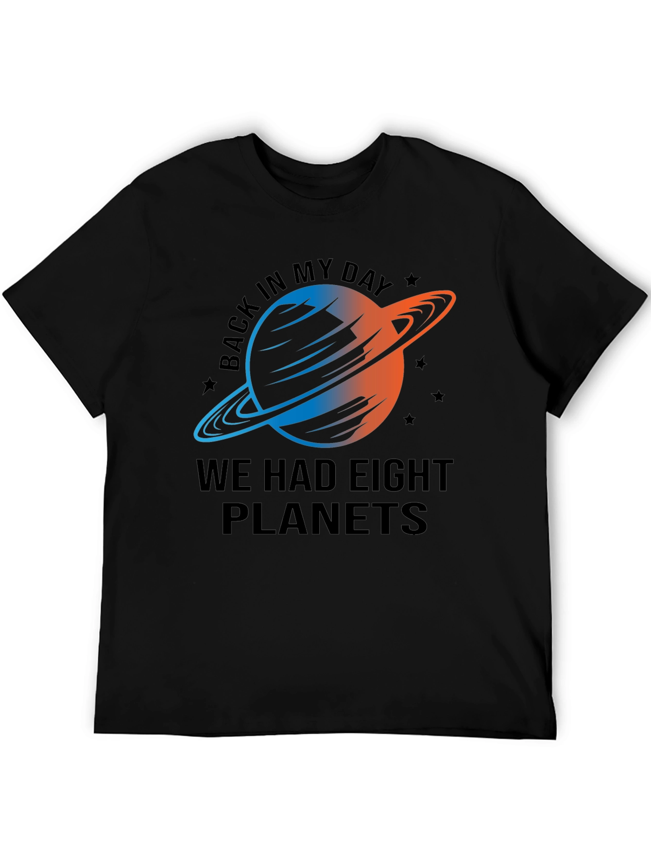 Eight Planets Graphic T-Shirt - Retro Astronomy Tee