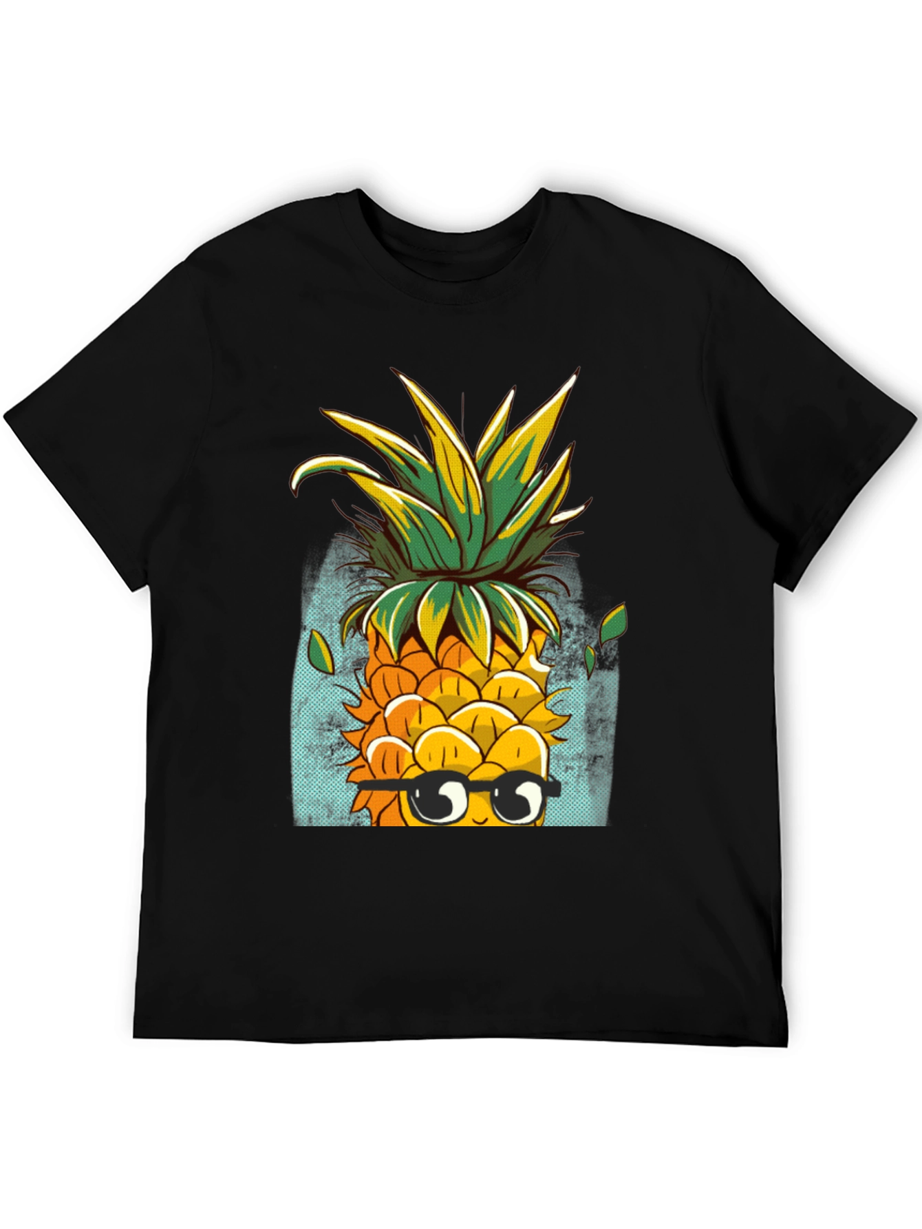 Cool Pineapple Graphic Tee - Quirky Black T-Shirt