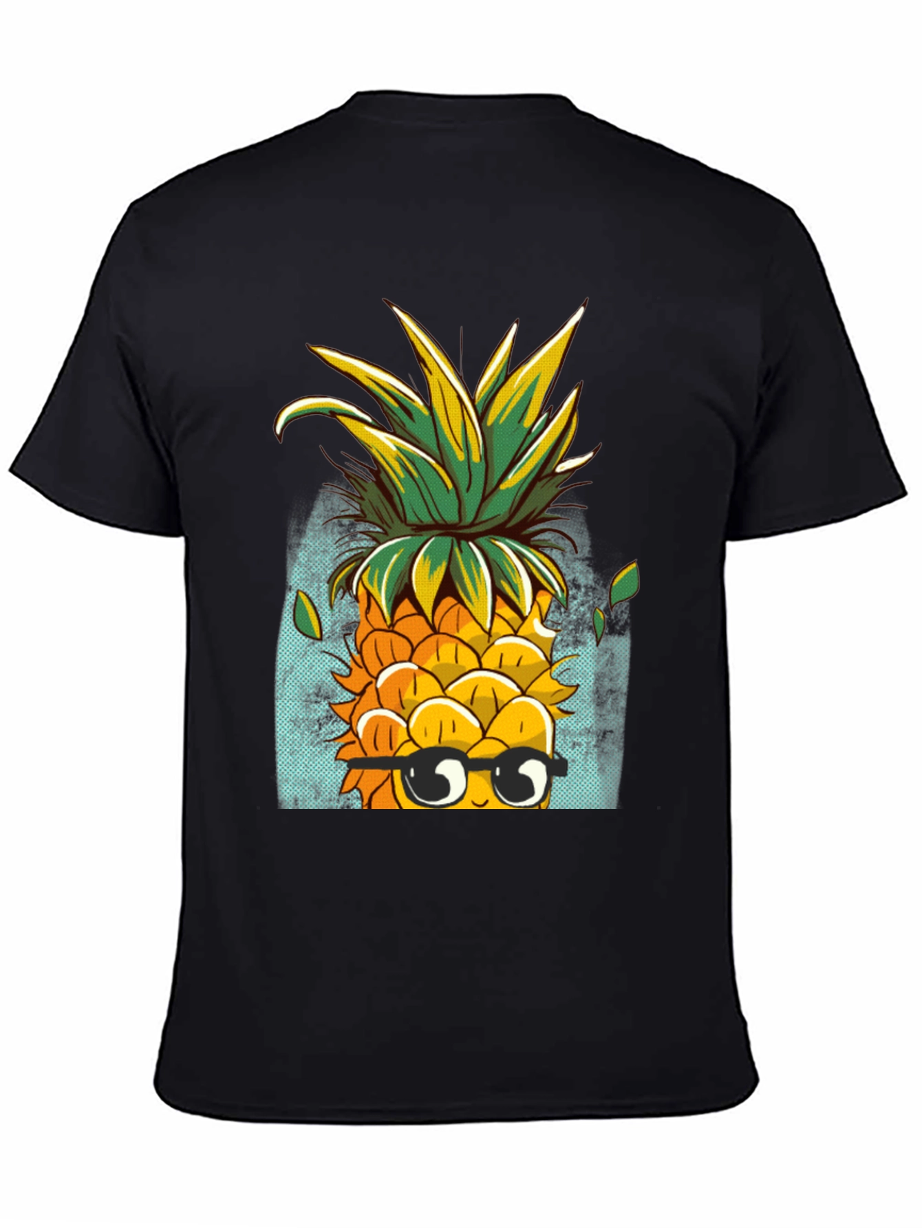 Cool Pineapple Graphic Tee - Quirky Black T-Shirt