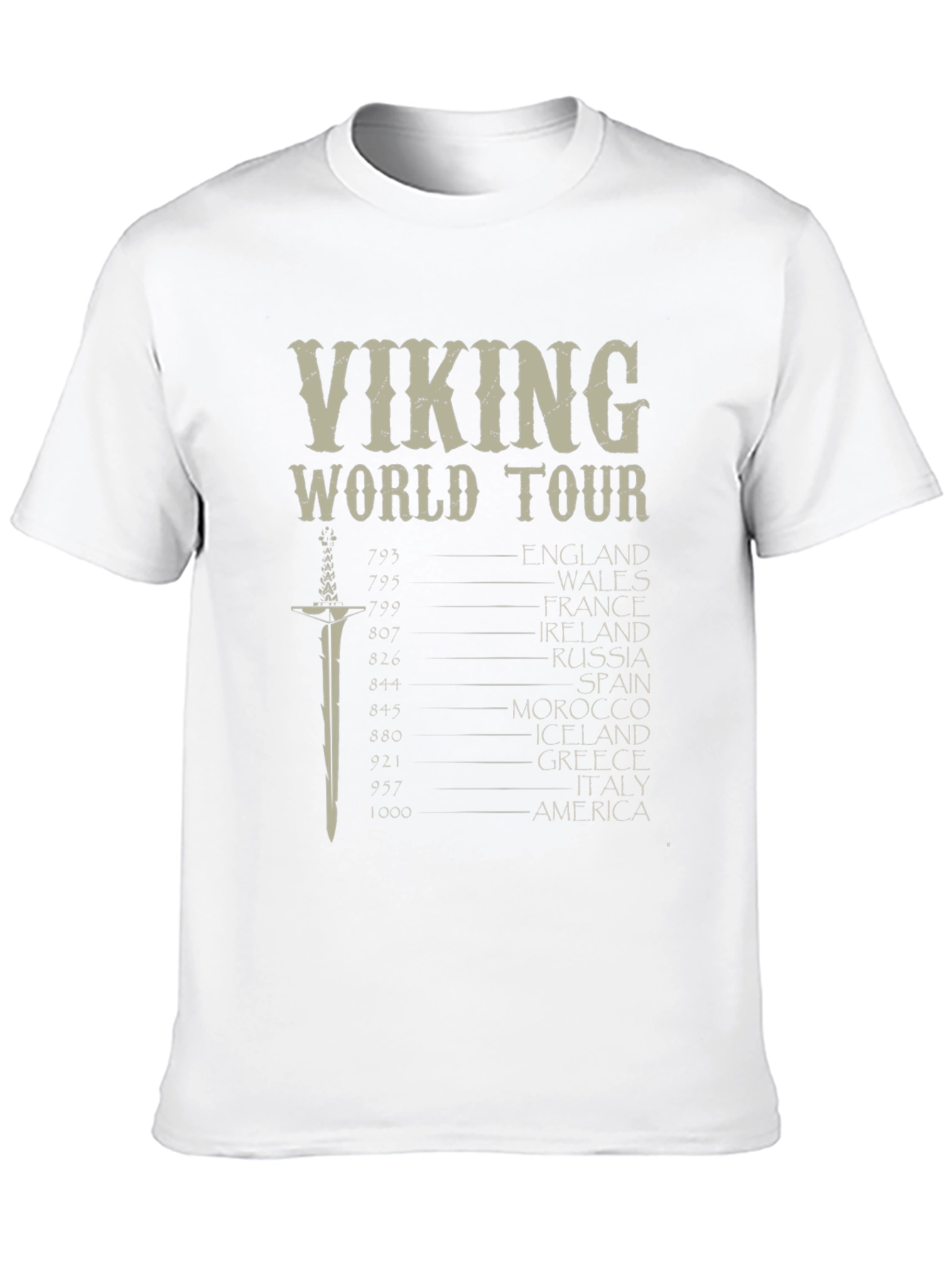 Viking World Tour Graphic T-Shirt - Black