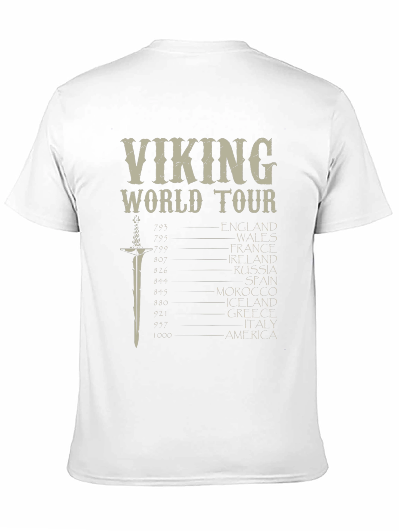 Viking World Tour Graphic T-Shirt - Black