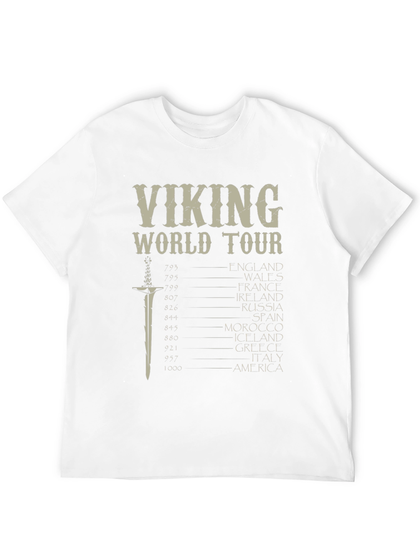 Viking World Tour Graphic T-Shirt - Black