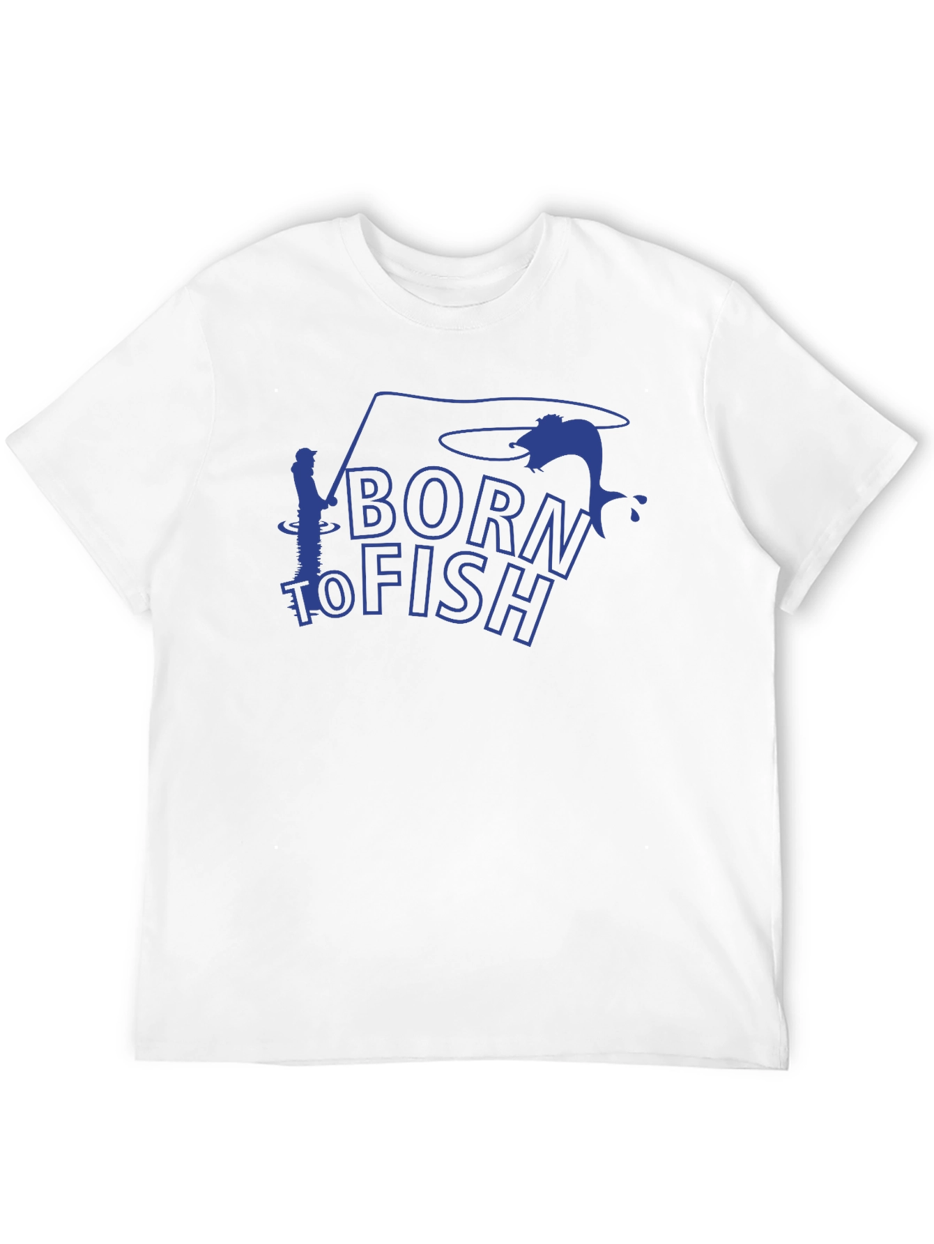 Born to Fish Black Graphic T-Shirt