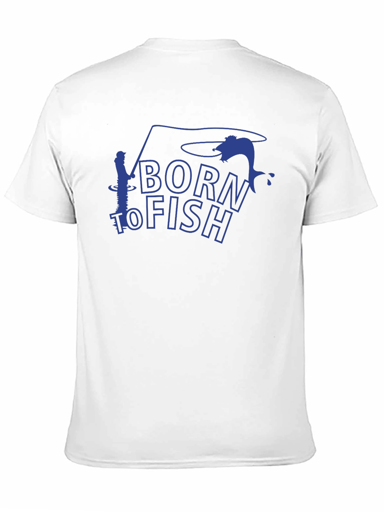 Born to Fish Black Graphic T-Shirt