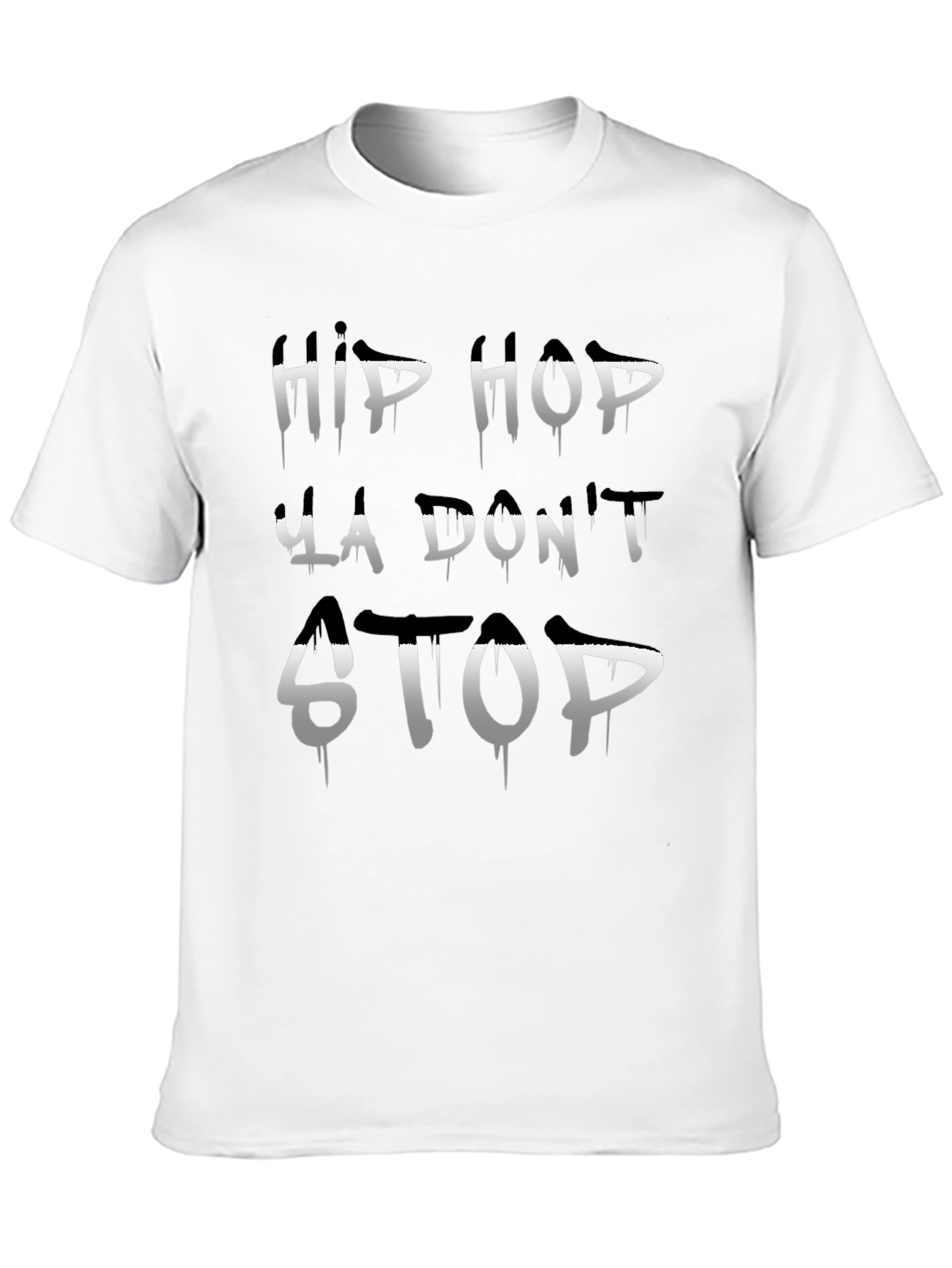 Hip Hop Ya Dont Stop Black T-Shirt