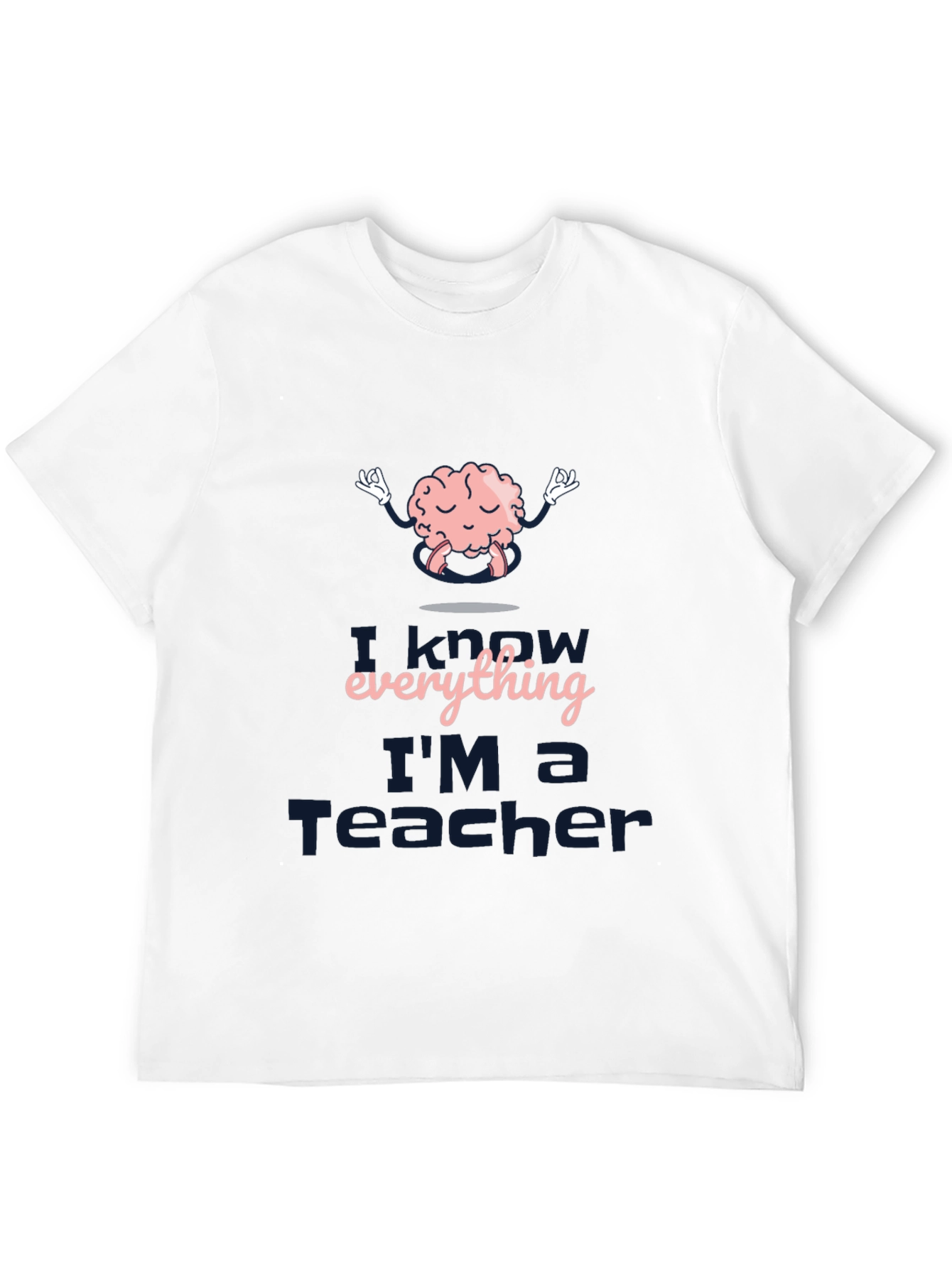 I Know Everything Im a Teacher Black T-Shirt