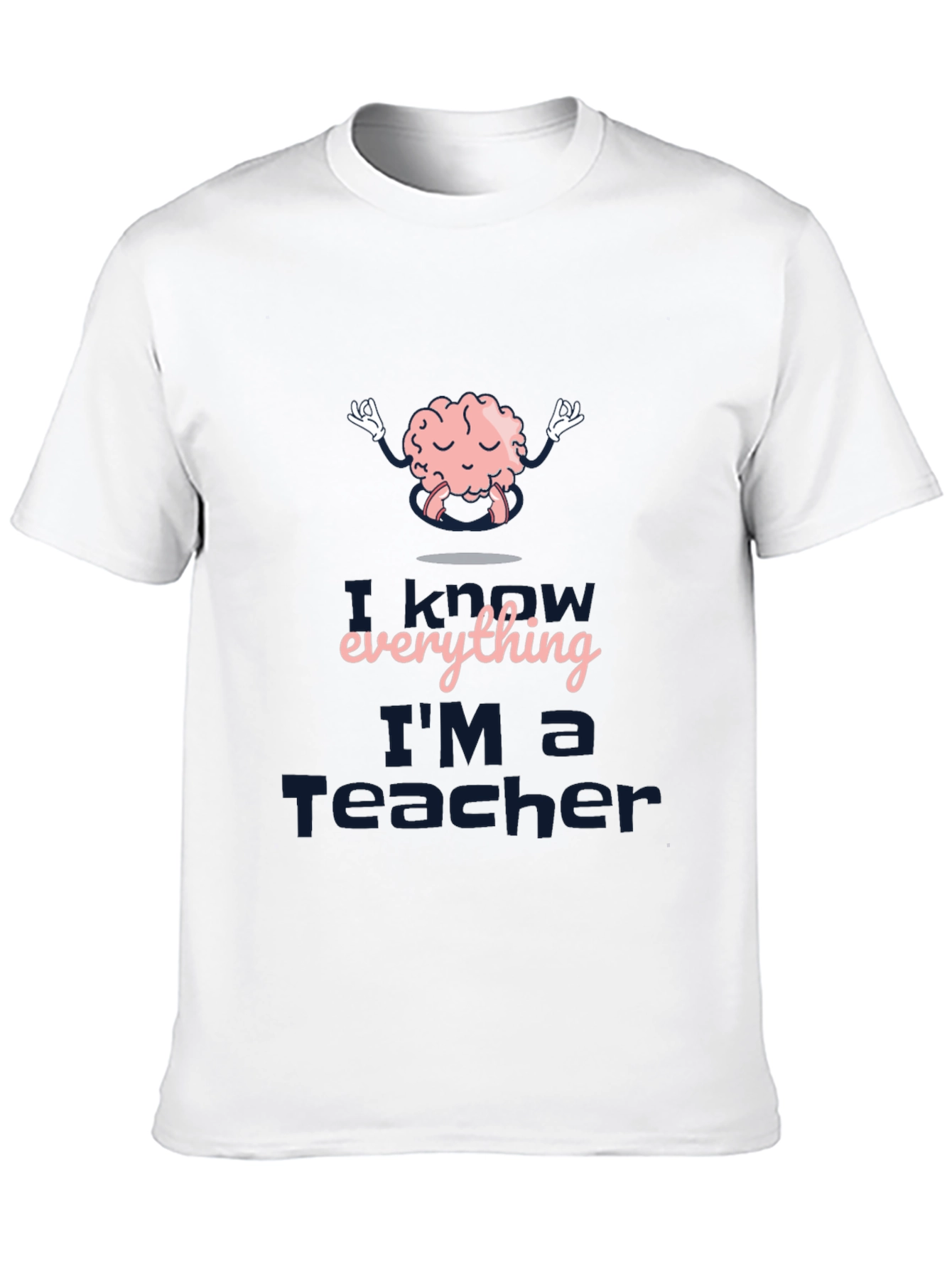 I Know Everything Im a Teacher Black T-Shirt