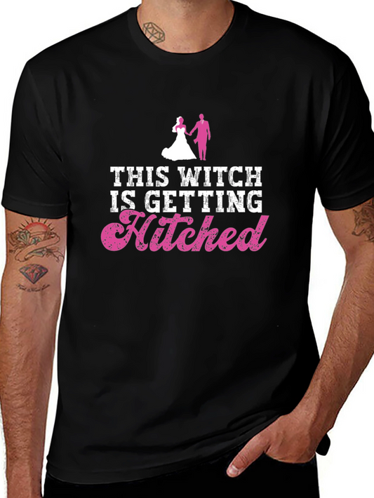 Bride To Be T-Shirt - This Witch Is Getting Hitched