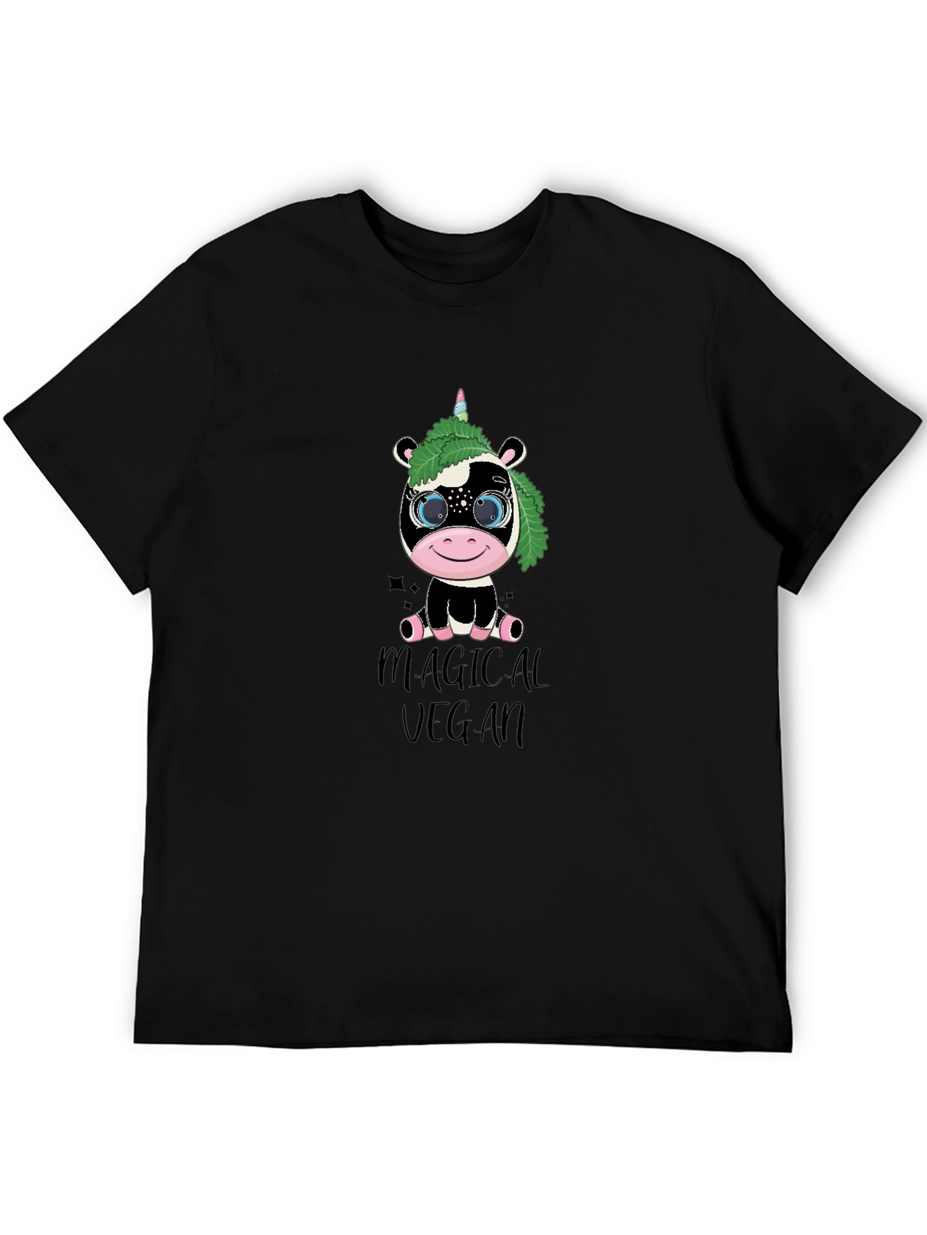 Magical Vegan Unicorn Graphic T-Shirt
