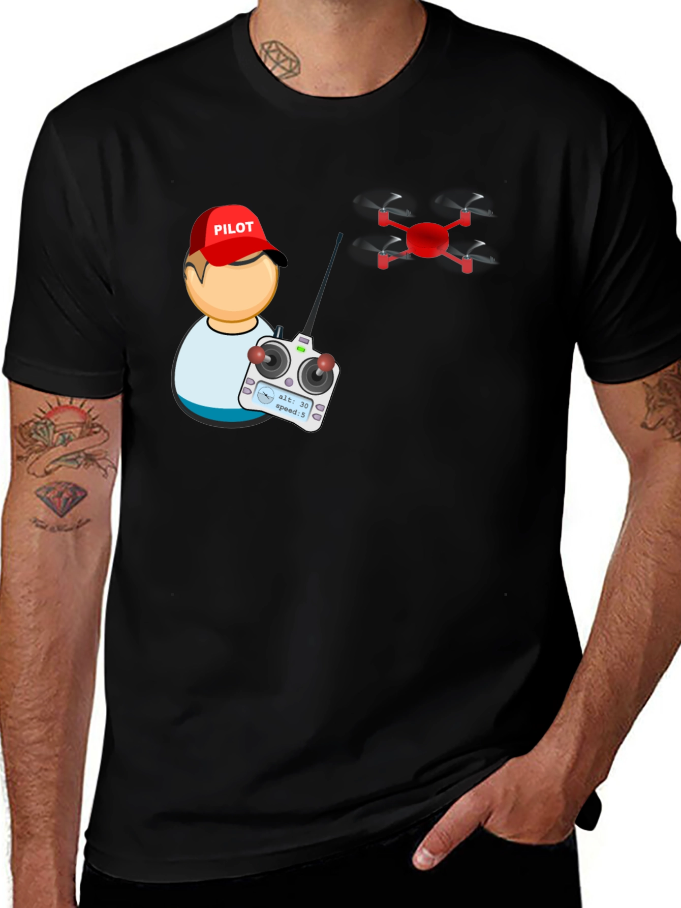 Drone Pilot T-Shirt - Fly High!