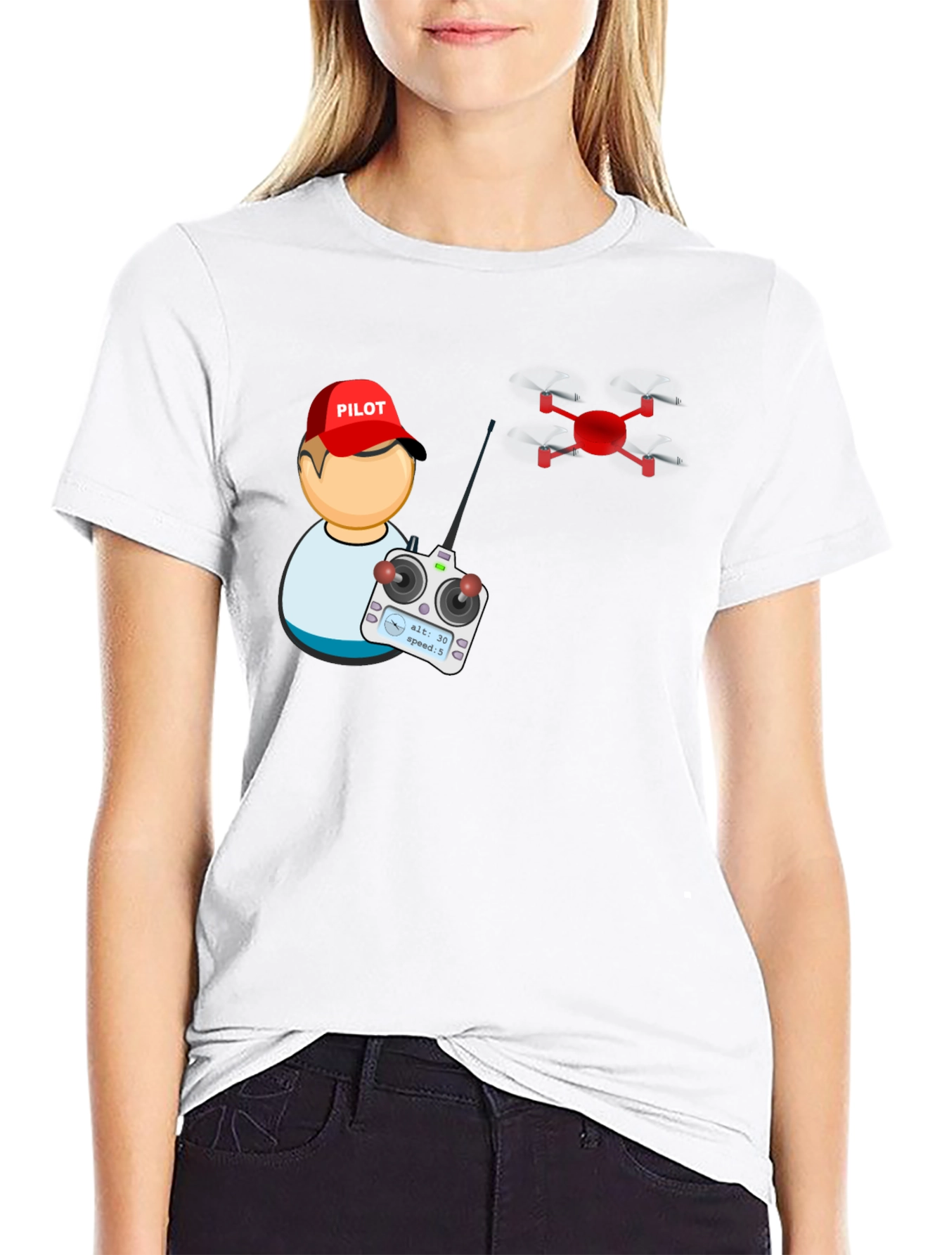Drone Pilot T-Shirt - Fly High!