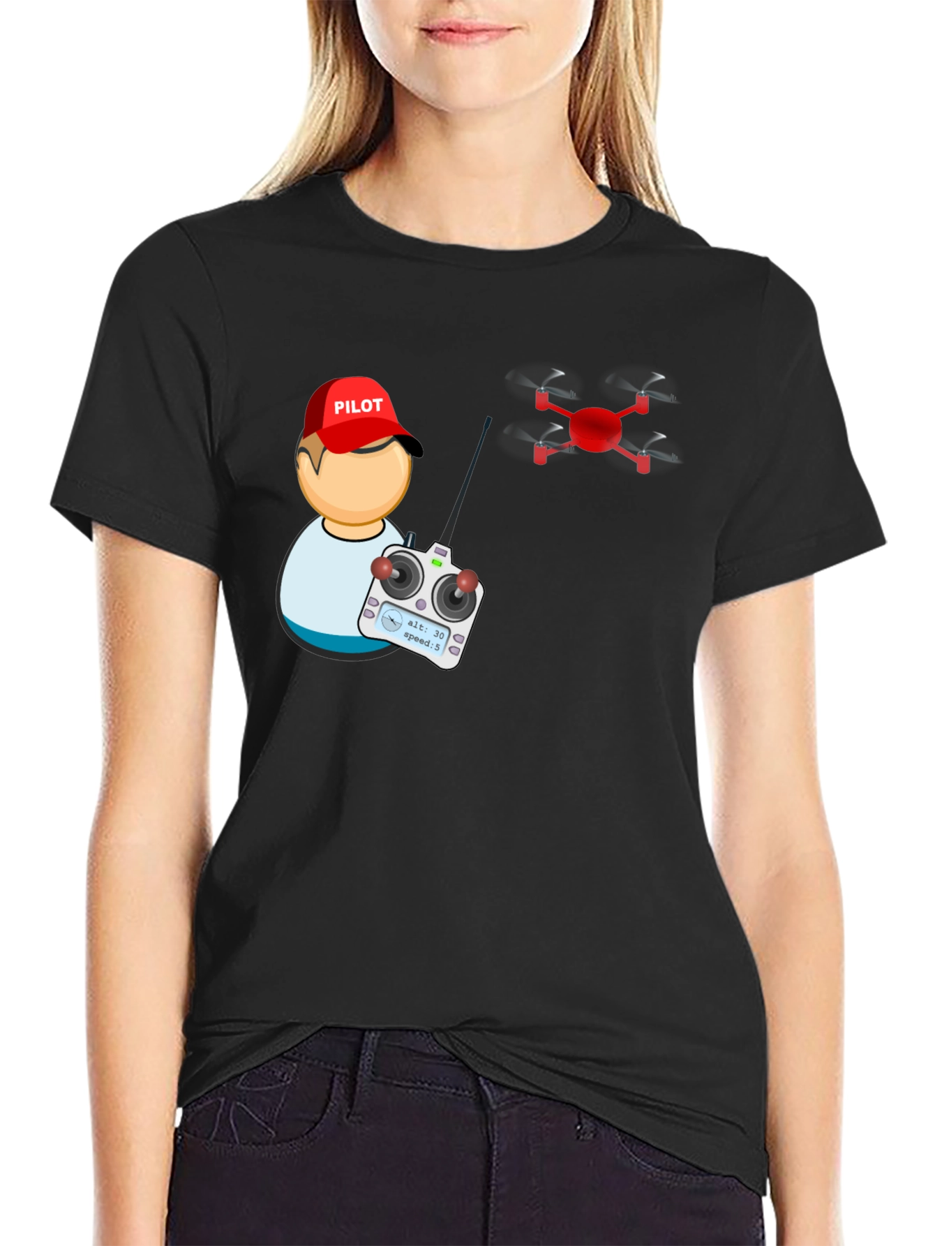 Drone Pilot T-Shirt - Fly High!