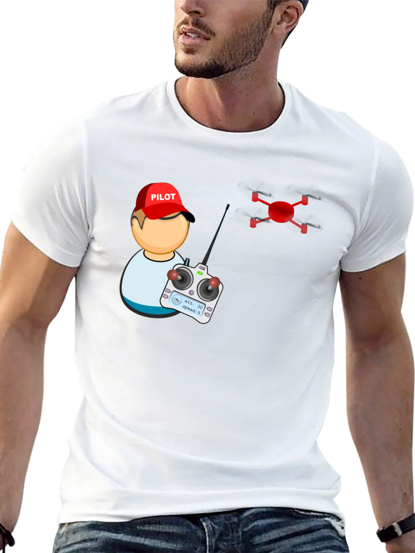 Drone Pilot T-Shirt - Fly High!