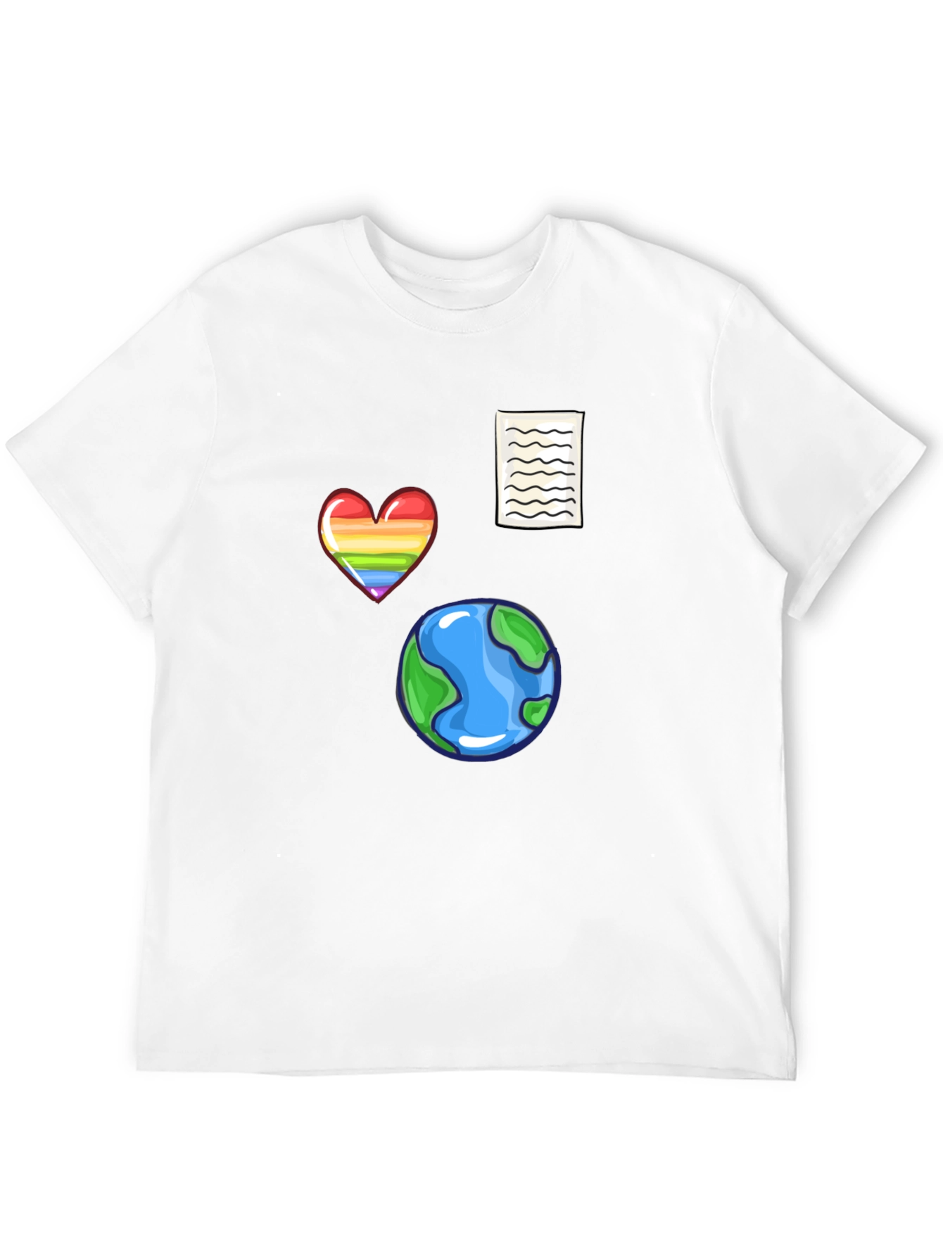 Novelty Print Black T-Shirt