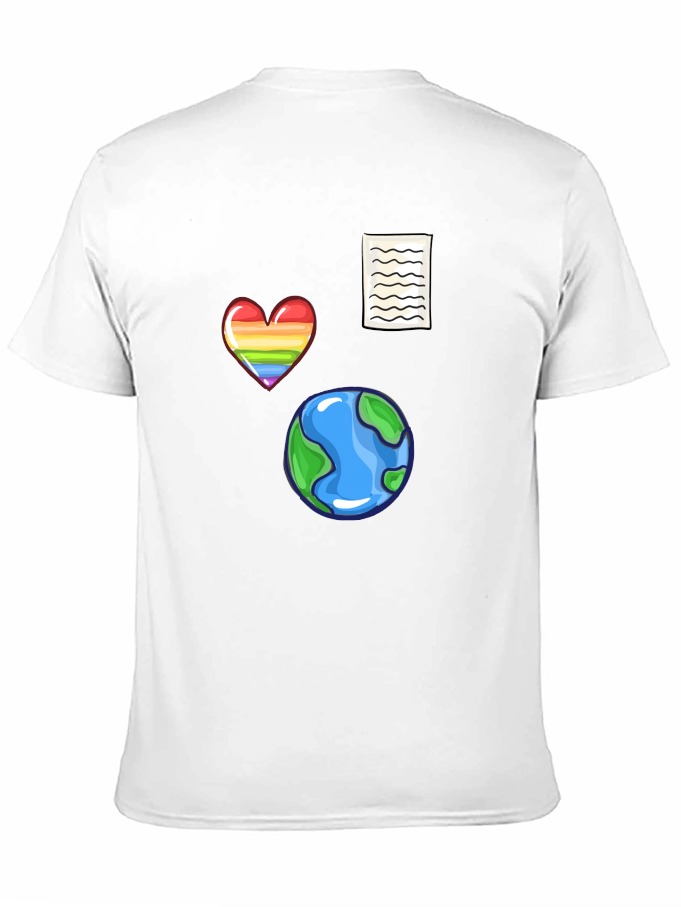 Novelty Print Black T-Shirt