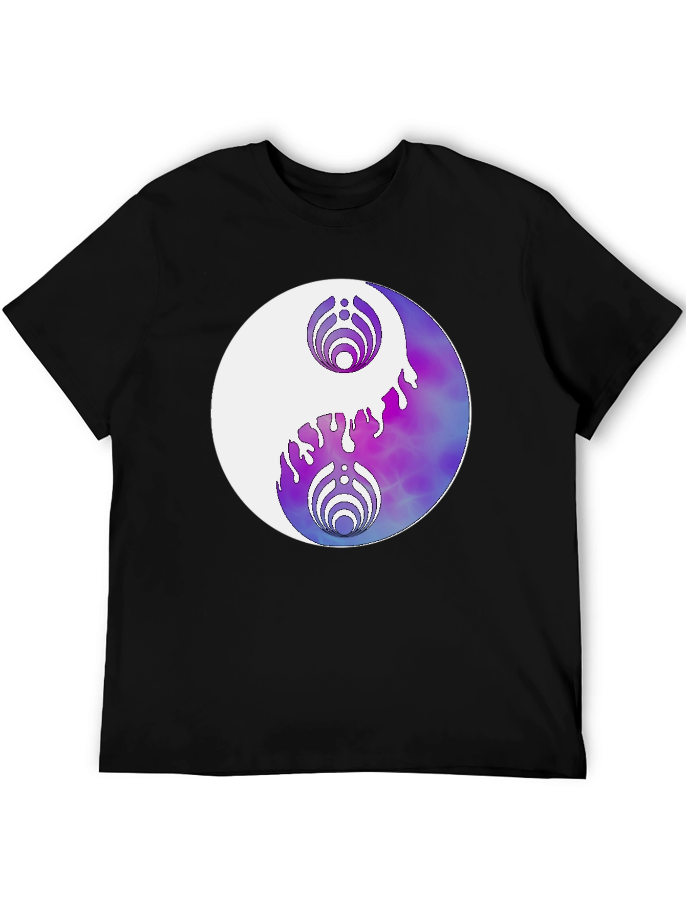 Yin Yang Graphic Tee - Black Casual T-Shirt