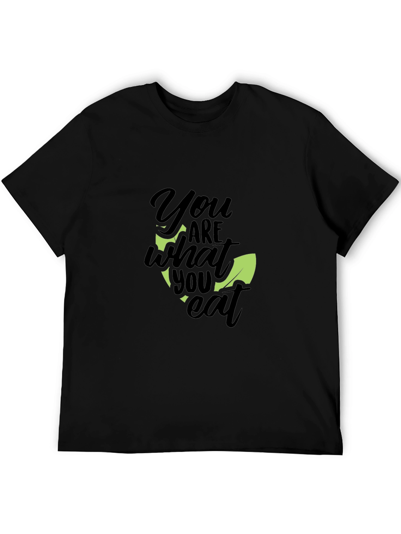 You Are What You Eat Black Graphic Tee
