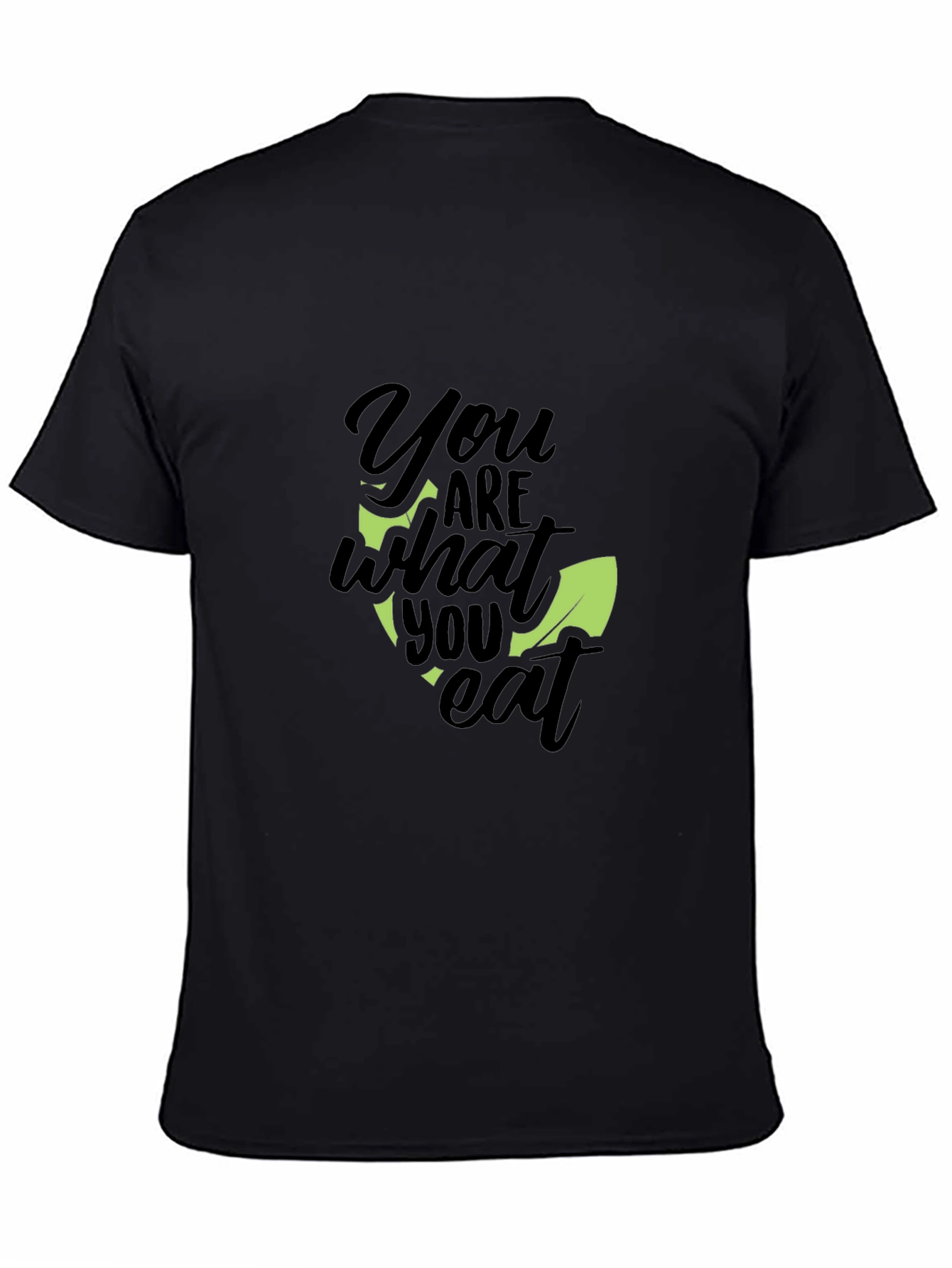 You Are What You Eat Black Graphic Tee