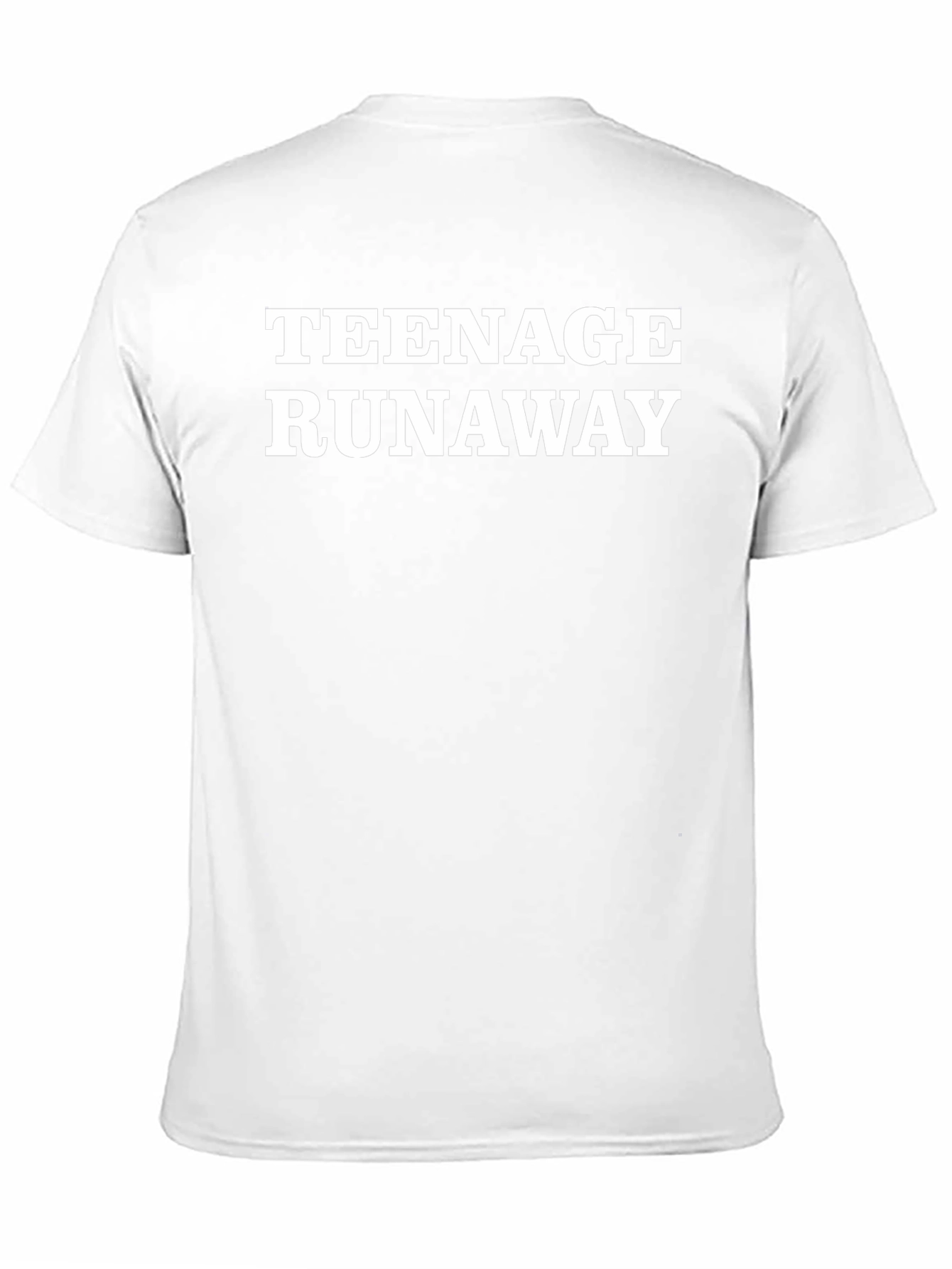 Teenage Runaway Graphic Tee - Black Cotton T-Shirt